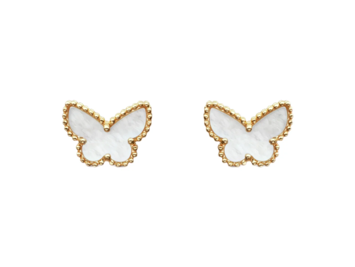 Sweet Alhambra Butterfly Stud Earrings (Sterling Silver) D18016939