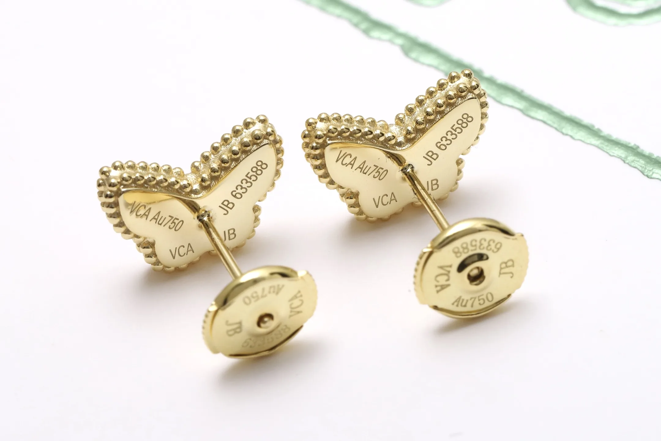 Sweet Alhambra Butterfly Stud Earrings (Sterling Silver) D18016939 — view 6