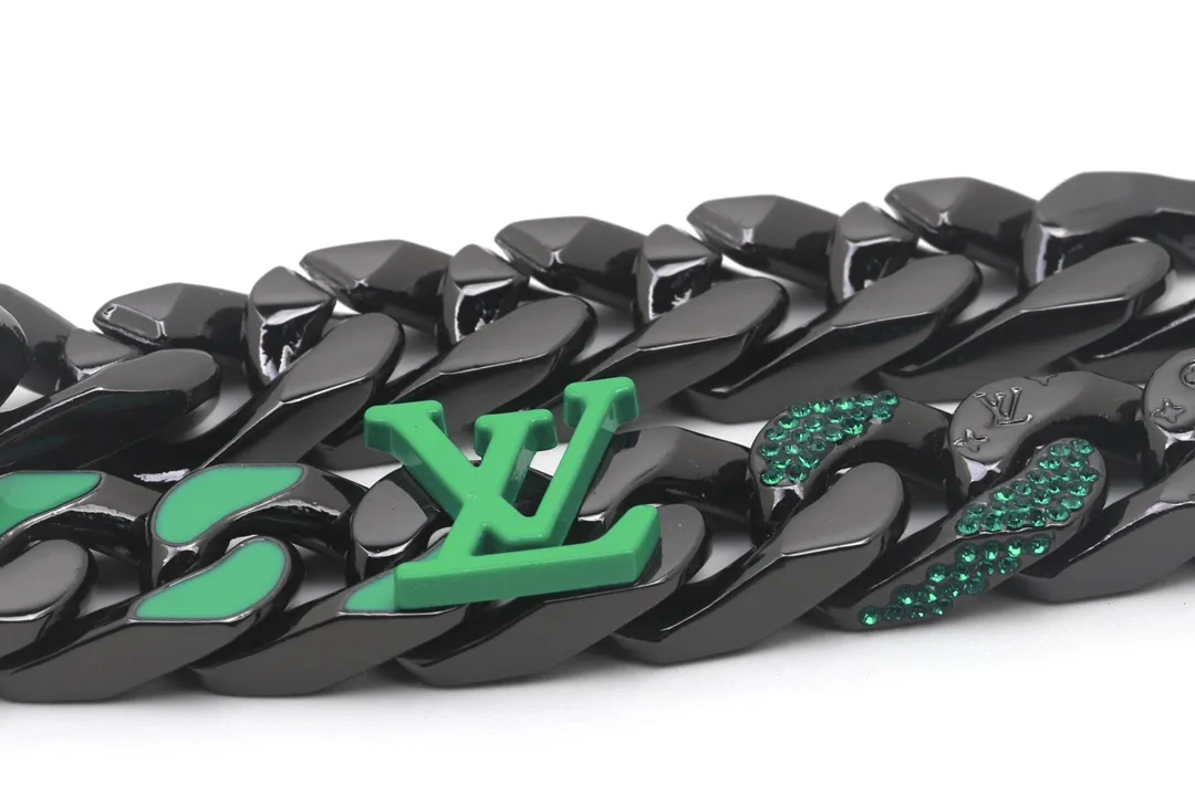 Monogram Enamel and Crystal Chain Bracelet D16017575 — view 3