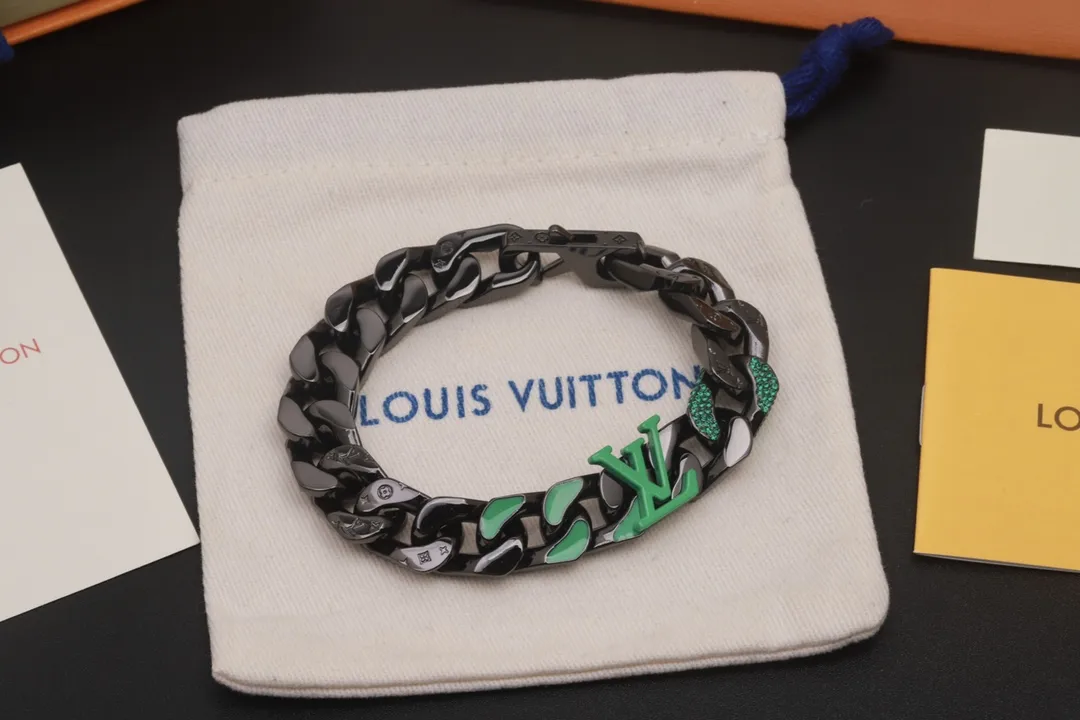 Monogram Enamel and Crystal Chain Bracelet D16017575 — view 6