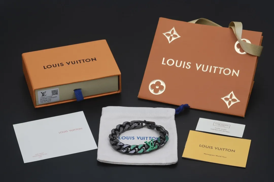 Monogram Enamel and Crystal Chain Bracelet D16017575 — view 7