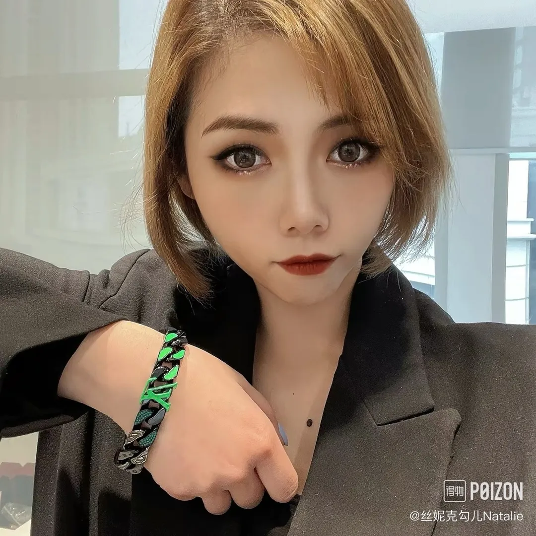 Monogram Enamel and Crystal Chain Bracelet D16017575 — view 8