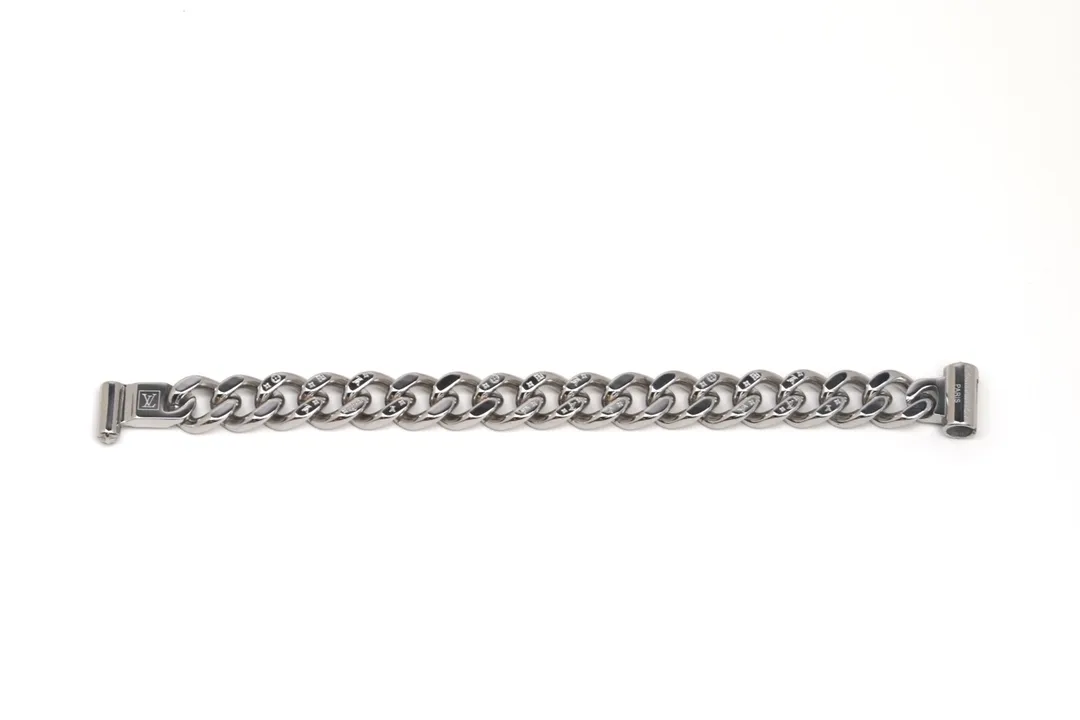 Monogram Engraved Cuban Chain Bracelet D14016556 — view 2