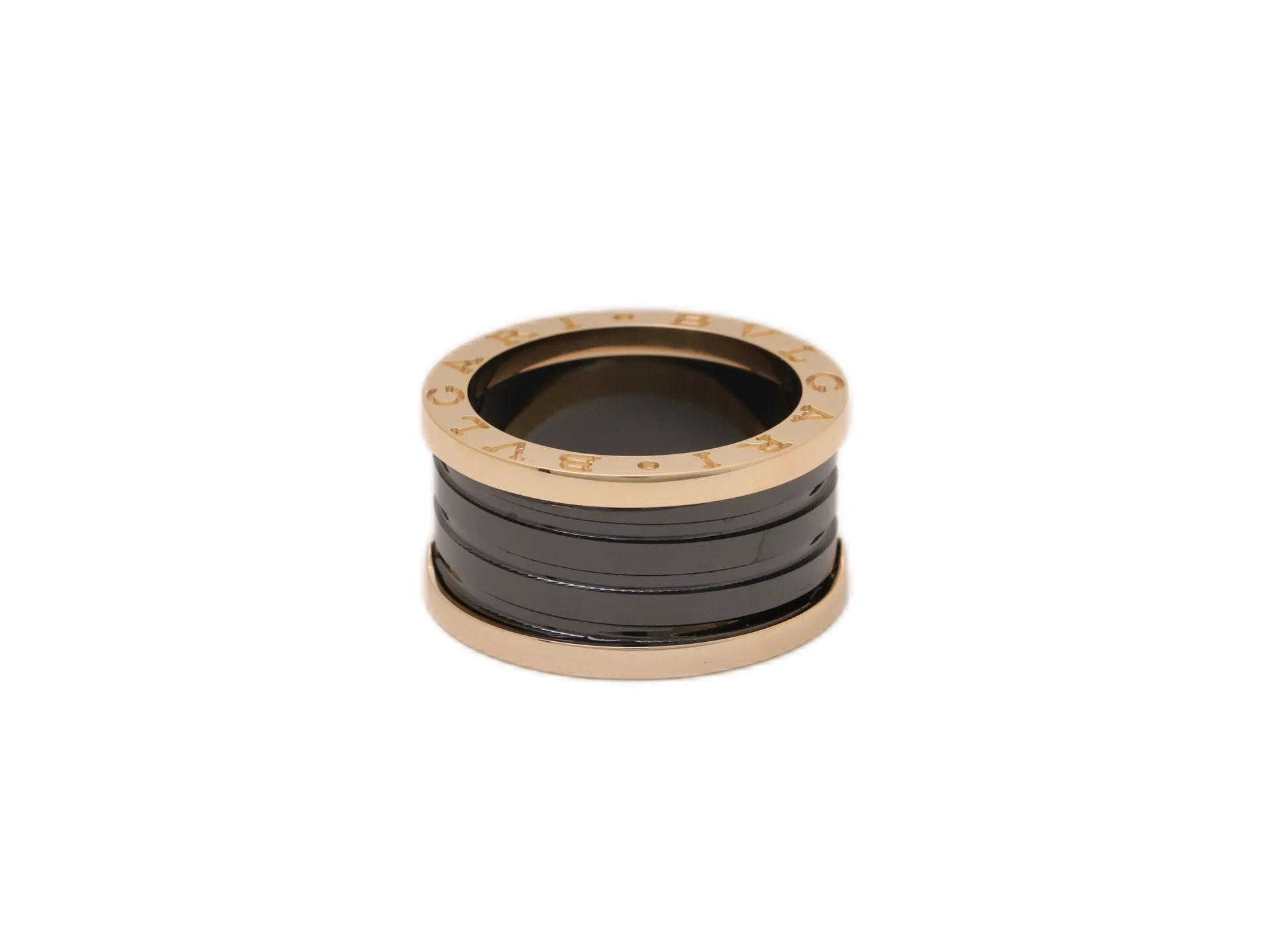 B.zero1 Rock Four-Band Ring in Black Ceramic D20017208