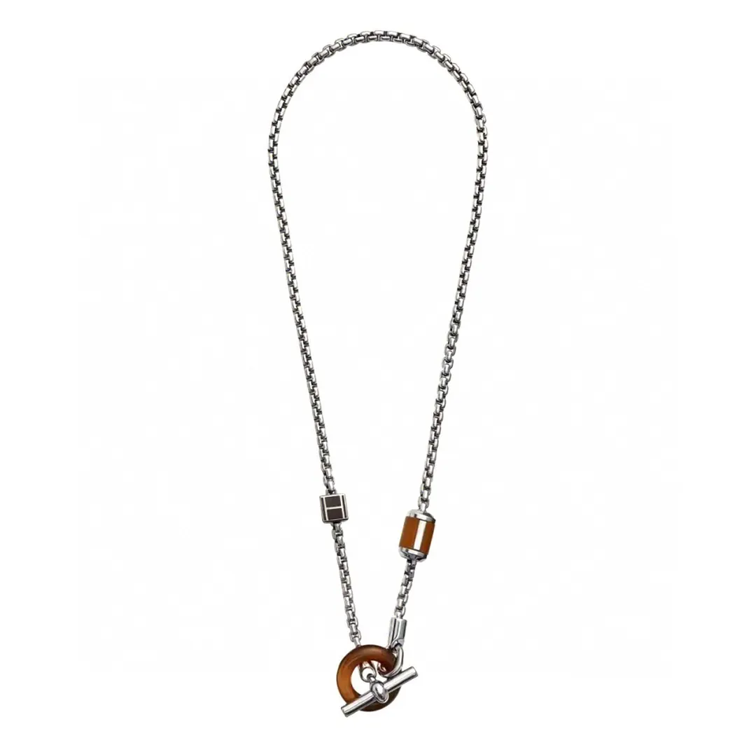 Meli Melo Buffalo Horn and Leather Pendant Necklace D24517719