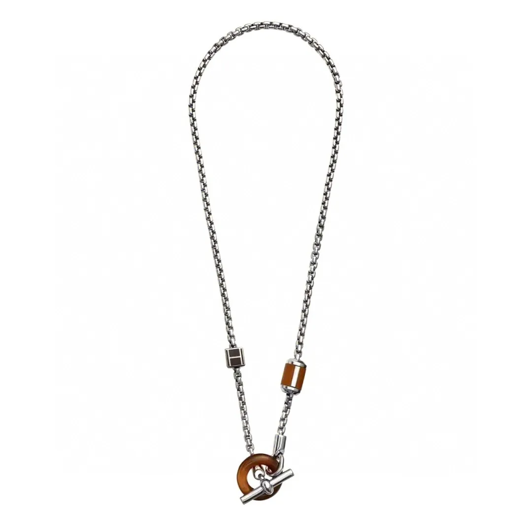 Meli Melo Buffalo Horn and Leather Pendant Necklace D24517719