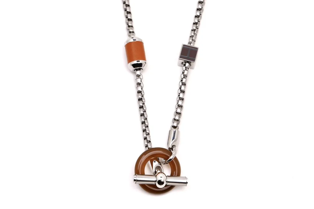 Meli Melo Buffalo Horn and Leather Pendant Necklace D24517719 — view 2