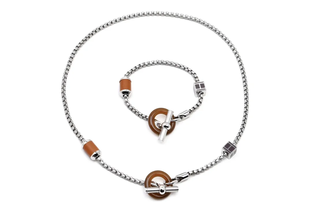 Meli Melo Buffalo Horn and Leather Pendant Necklace D24517719 — view 3