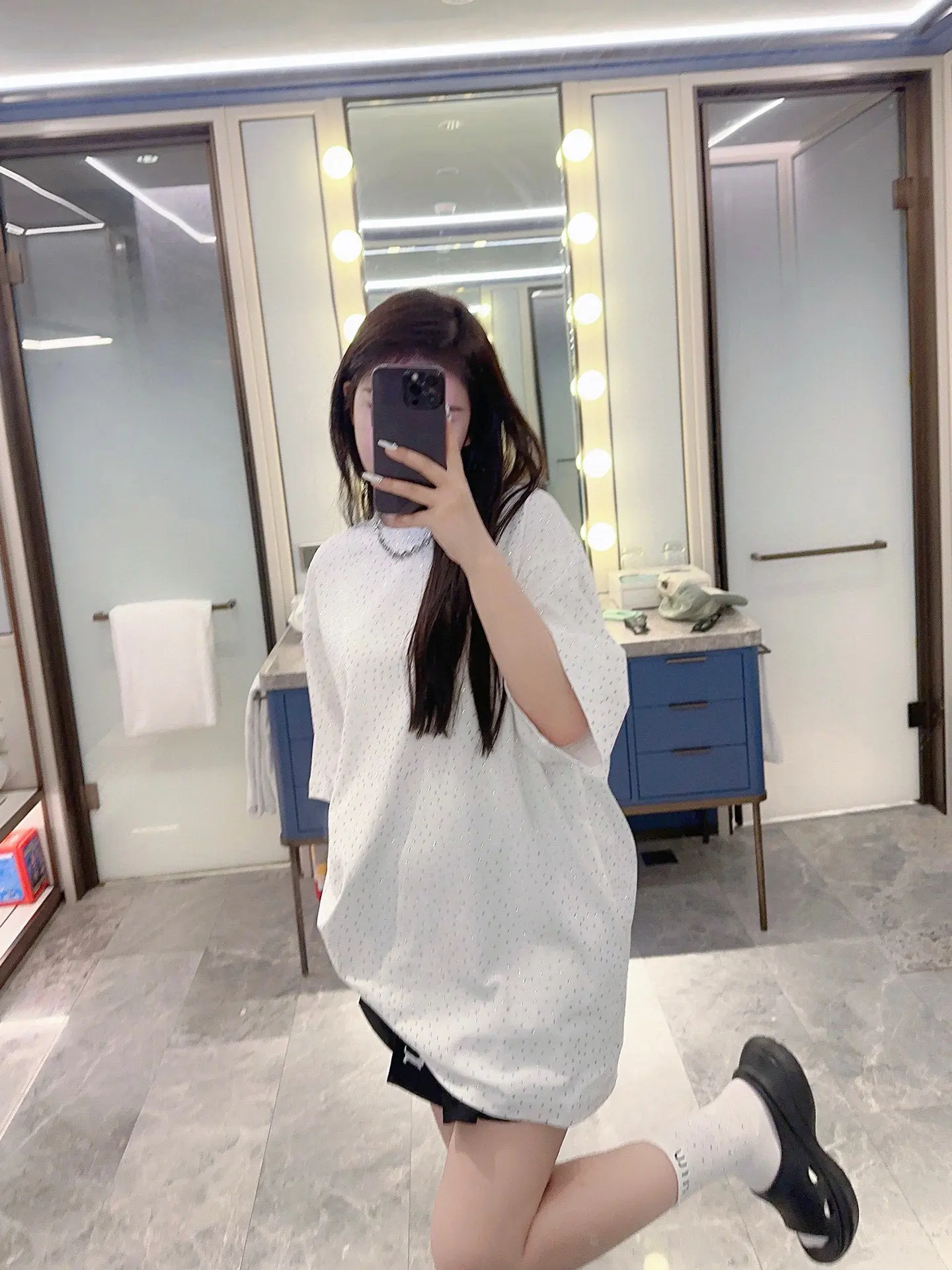 Crystal-Embellished Oversized T-Shirt D14011440 — view 3