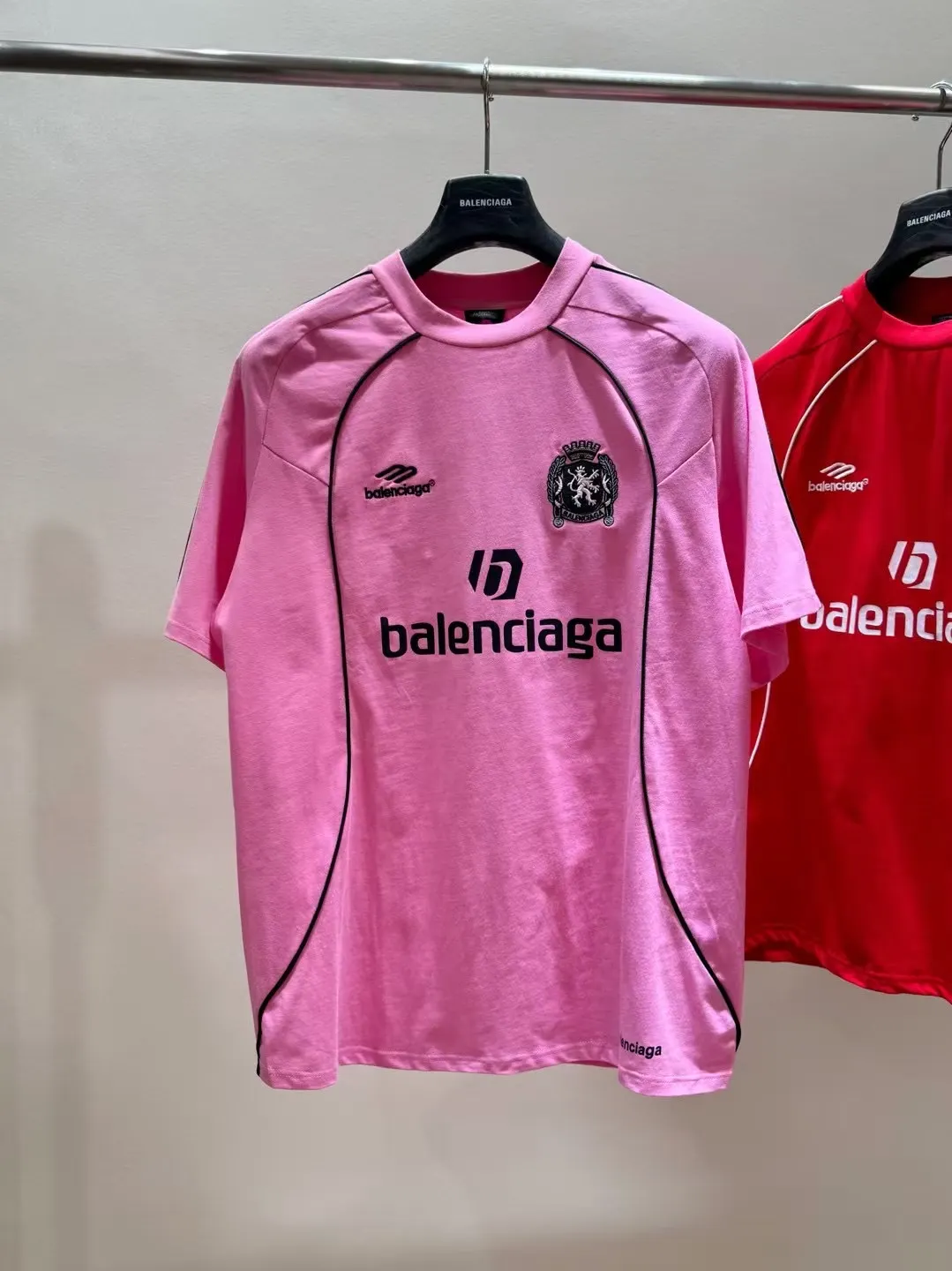 Logo-Print Cotton Jersey Soccer T-Shirt D14011429 — view 3