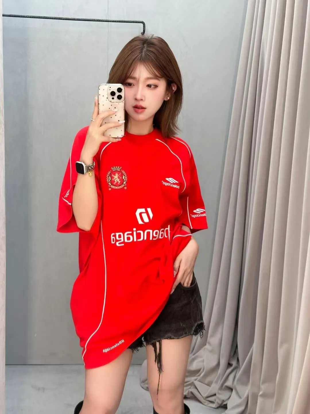 Logo-Print Cotton Jersey Soccer T-Shirt D14011428