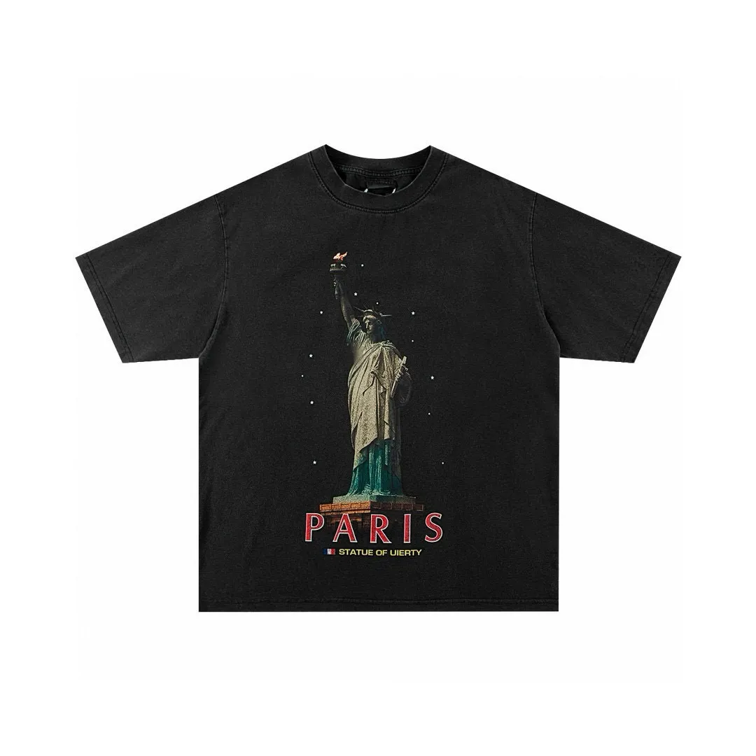 Statue of Liberty Graphic Print T-Shirt D14011426 — view 4