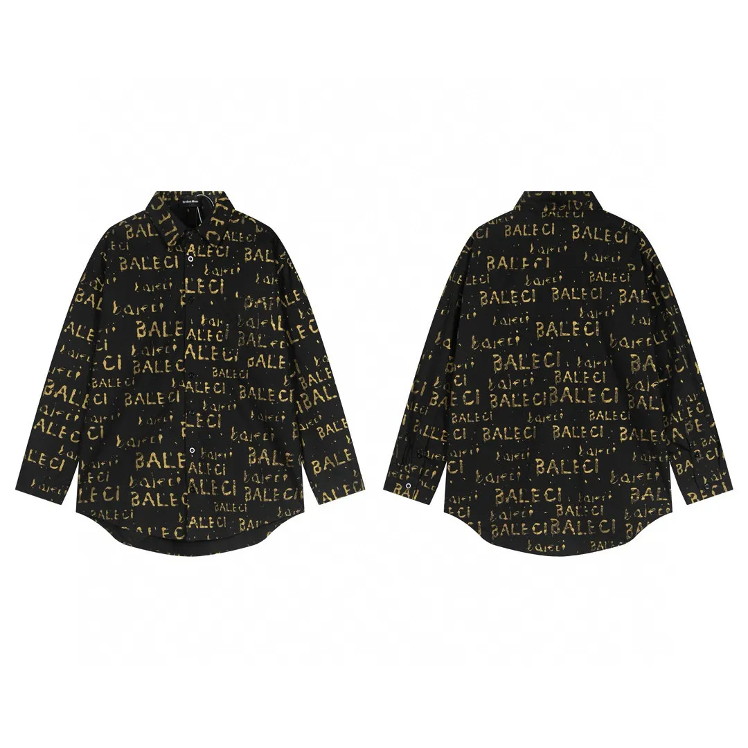 Logo-Print Oversized Button-Down Shirt D14011424 — view 4