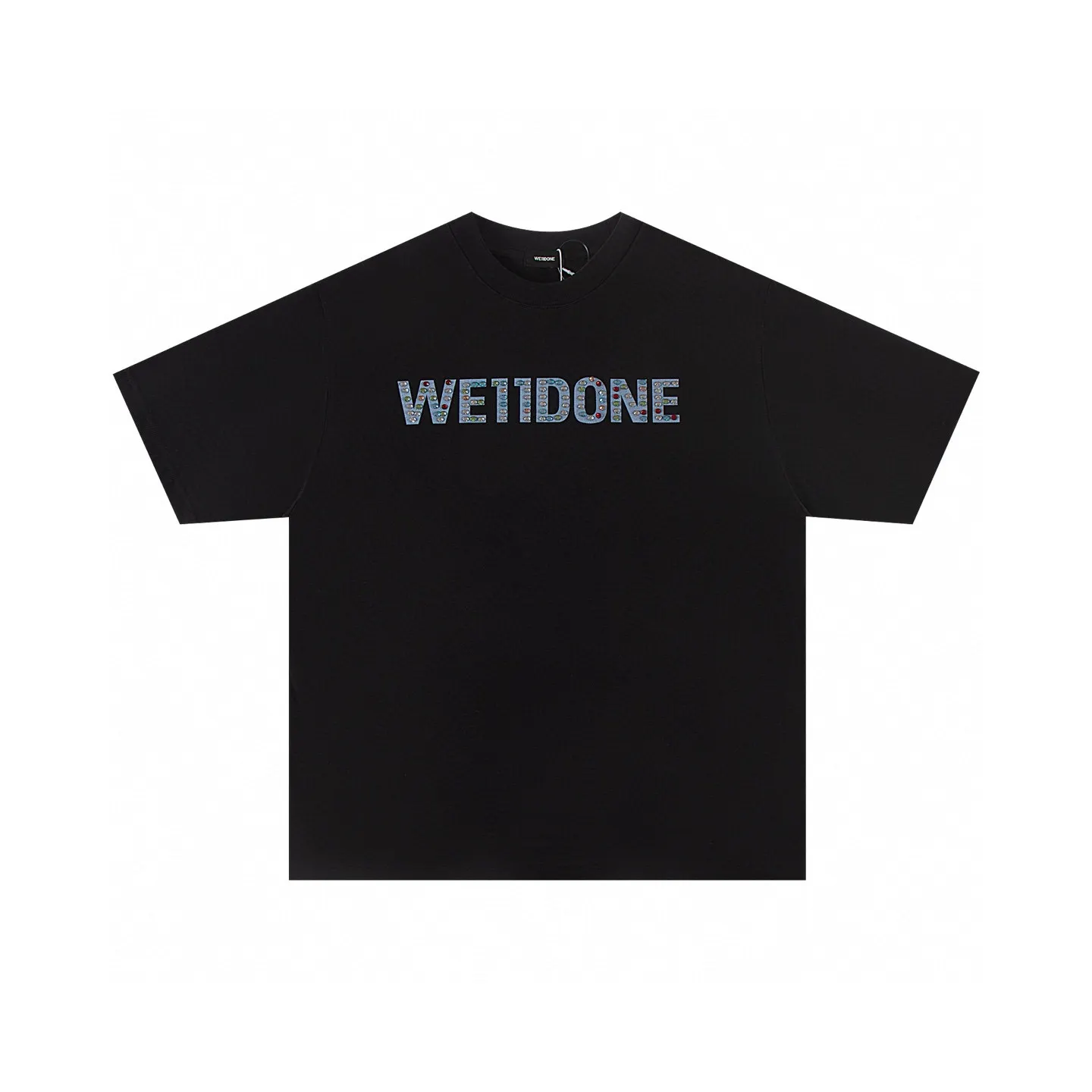 Rhinestone Logo Cotton T-Shirt D14011422 — view 4