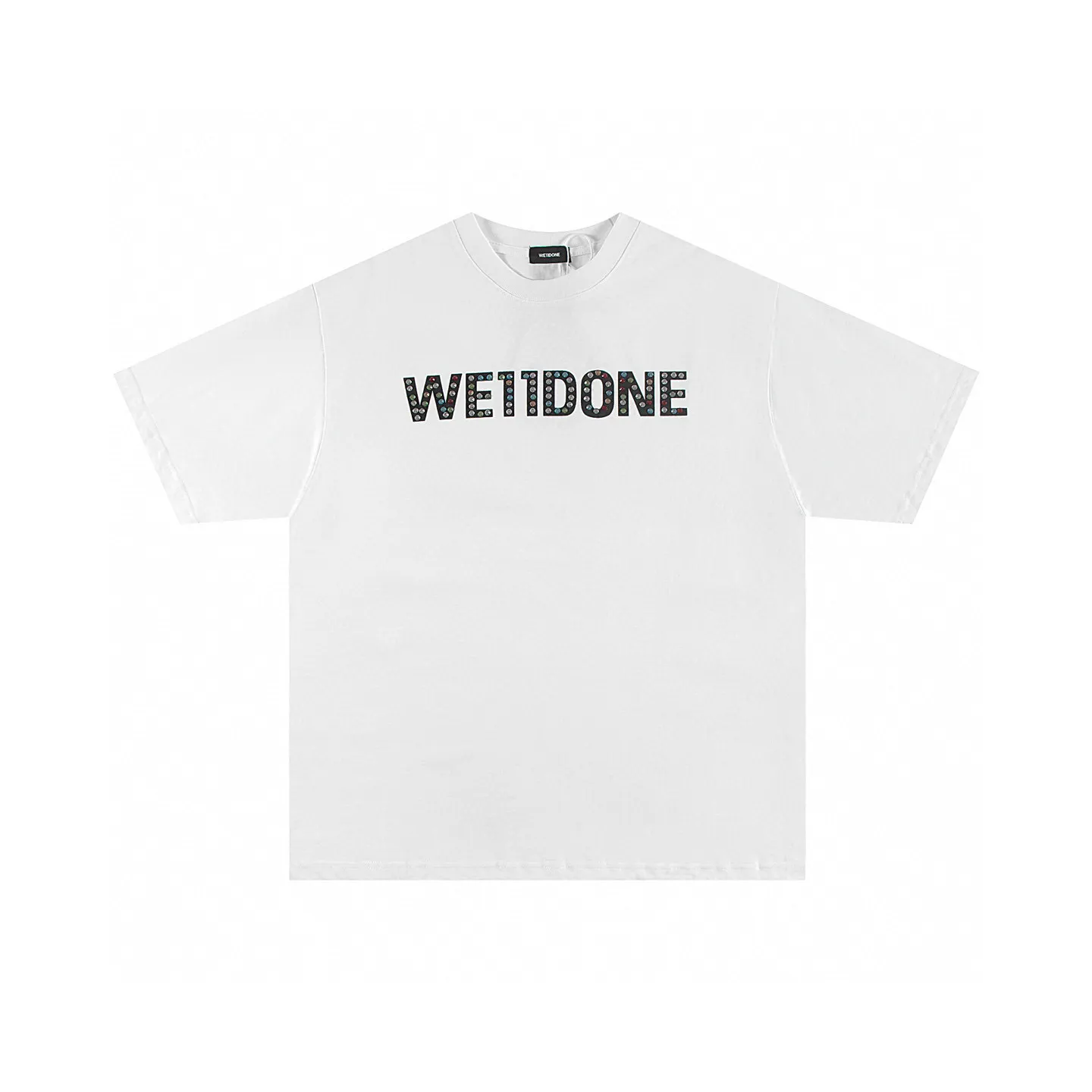 Rhinestone Logo Cotton T-Shirt D14011421 — view 4