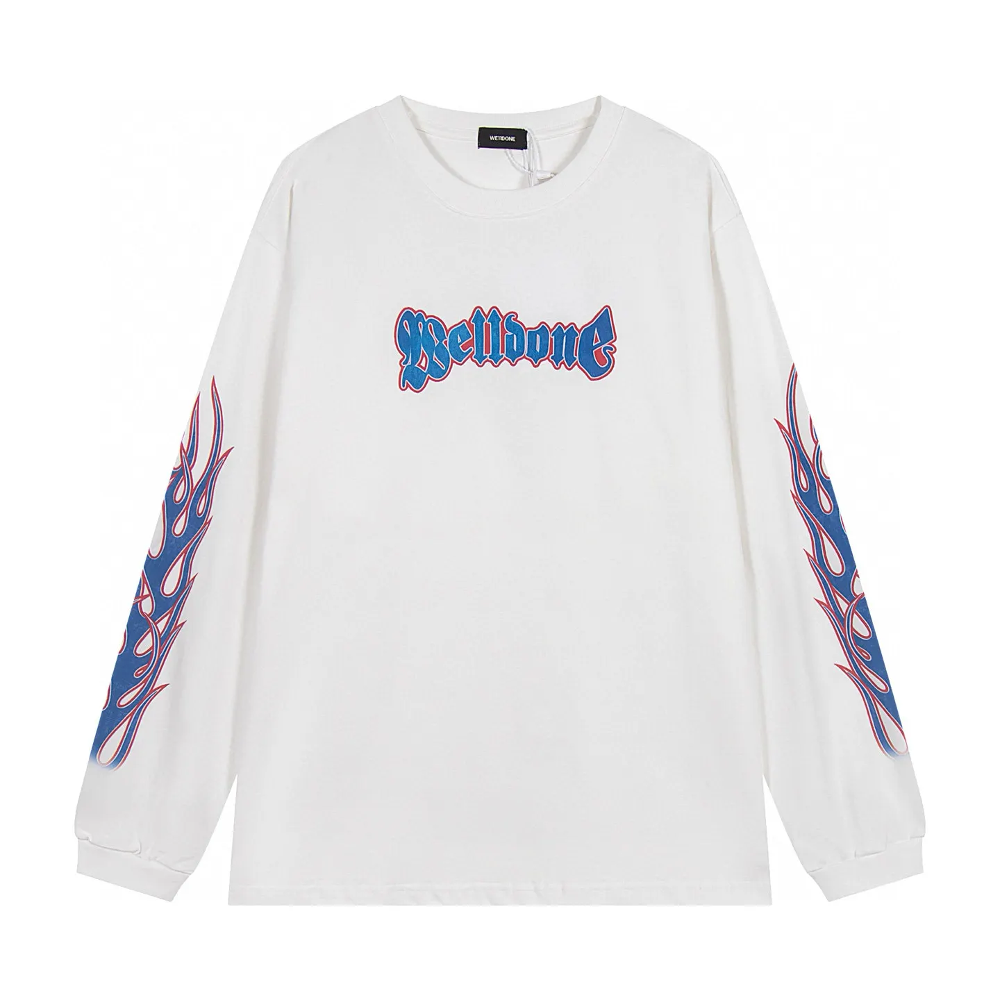 Flame Logo Long-Sleeve Cotton T-Shirt D14011418 — view 4
