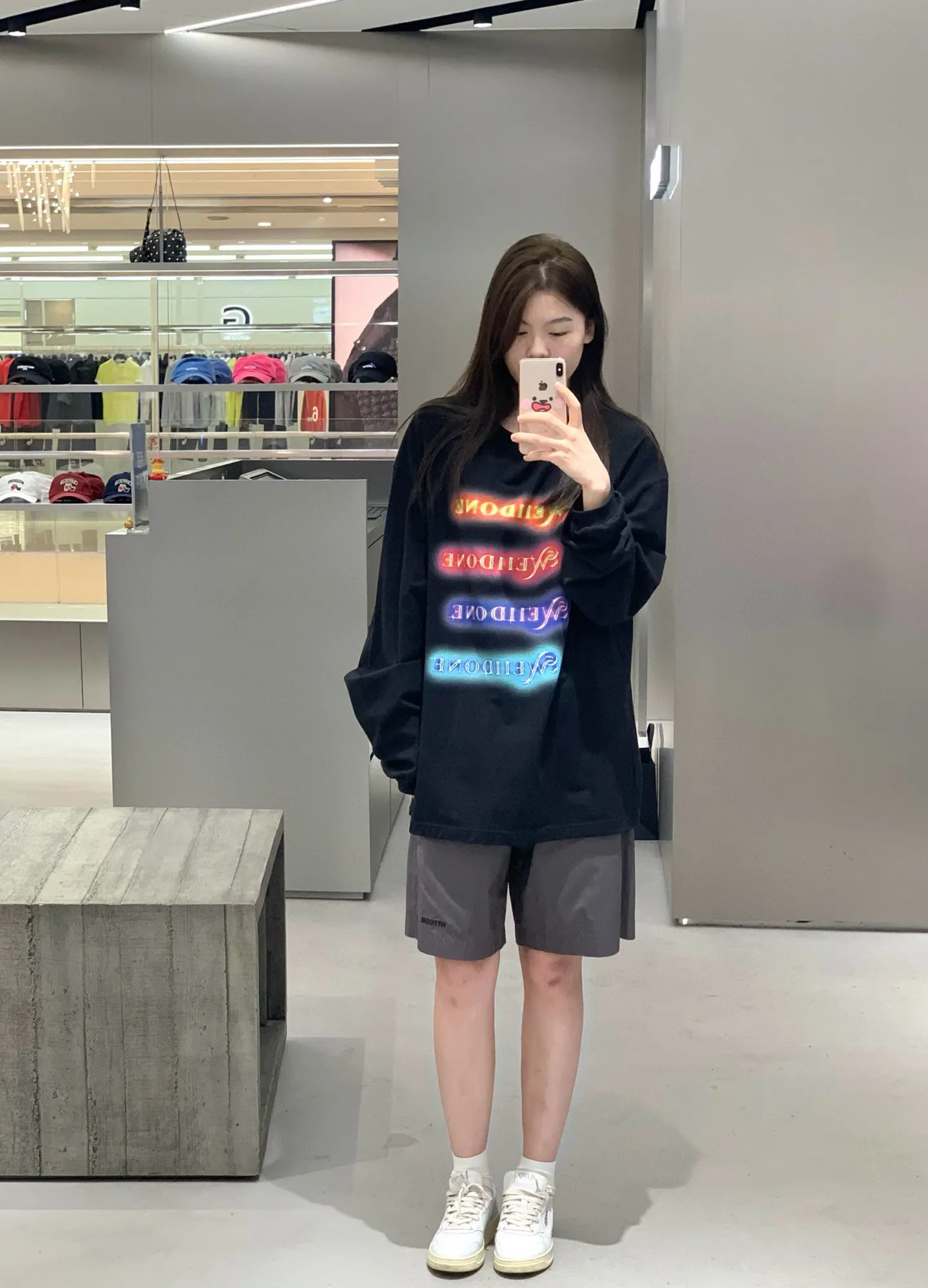 Neon Logo Long-Sleeve Cotton T-Shirt D14011417 — view 10