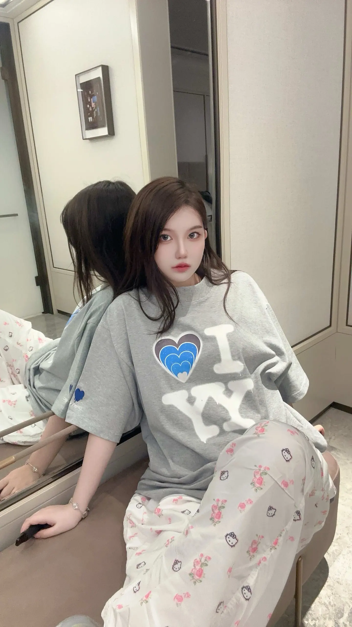 Openyy Heart Logo Graphic T-Shirt D14011414