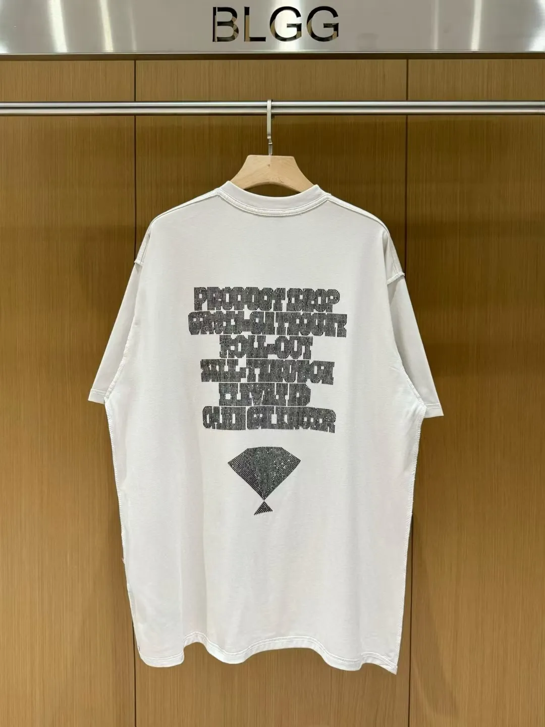 Rhinestone Graphic Oversized T-Shirt D14011413 — view 5