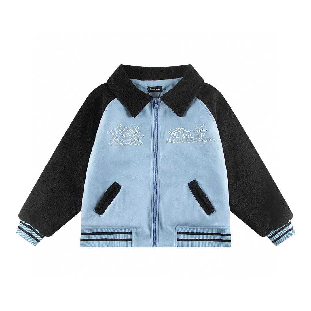 Color-Block Fleece Varsity Jacket D19011451 — view 4