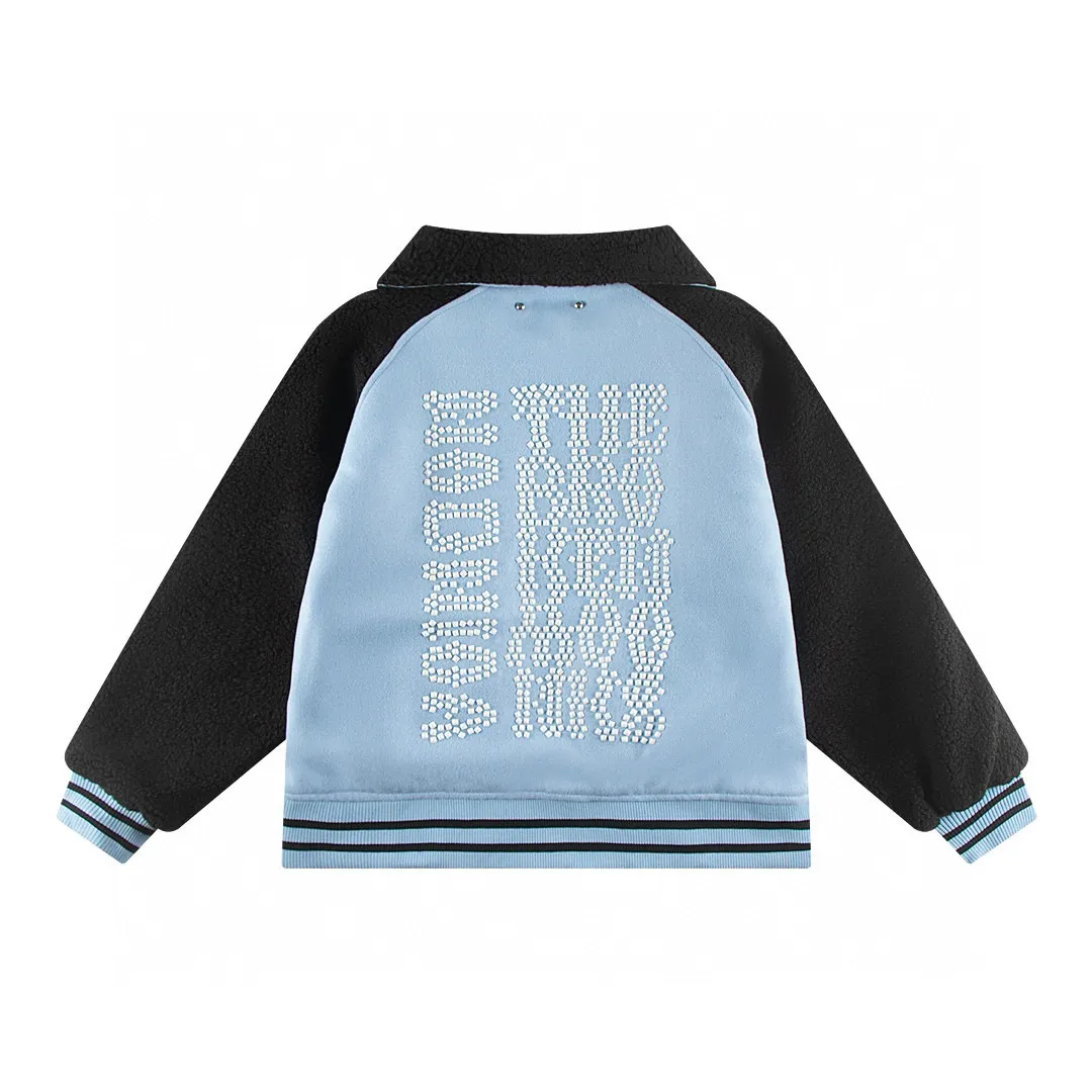 Color-Block Fleece Varsity Jacket D19011451 — view 5