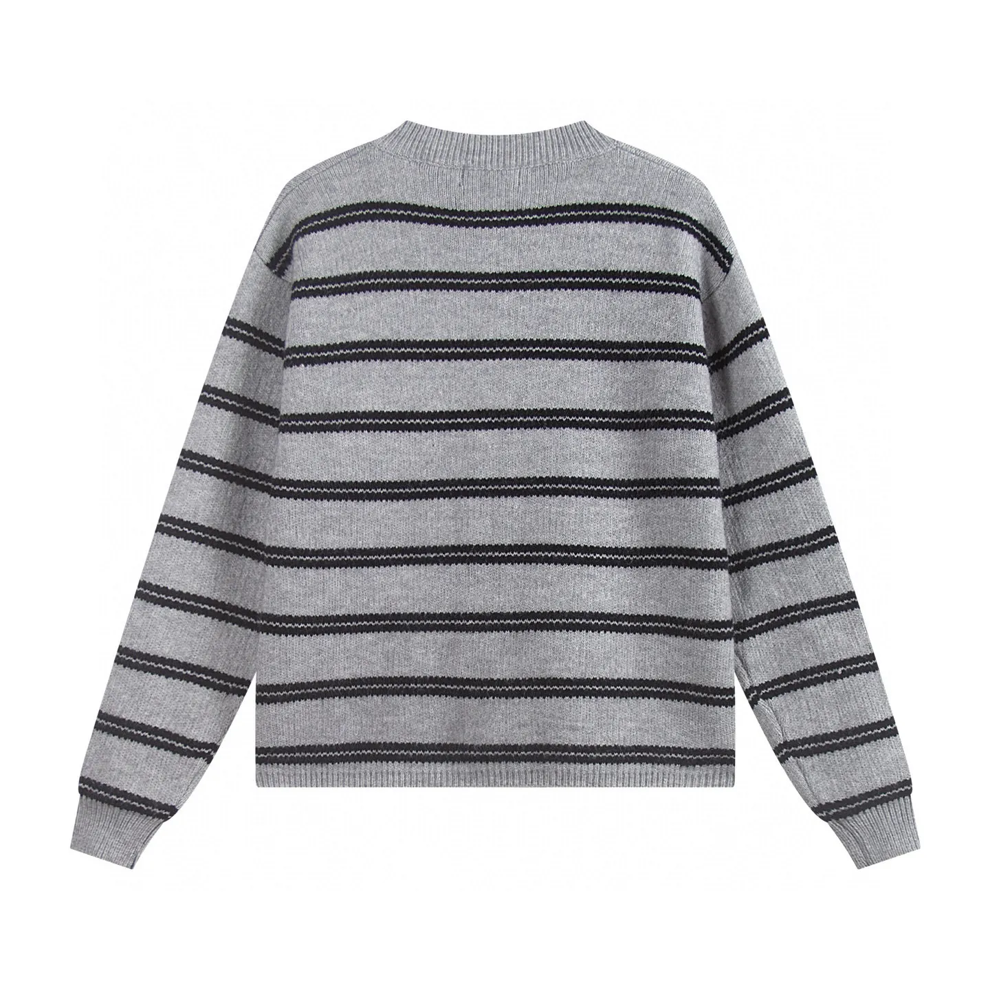 Striped Knit Button-Up Cardigan D19011446 — view 5