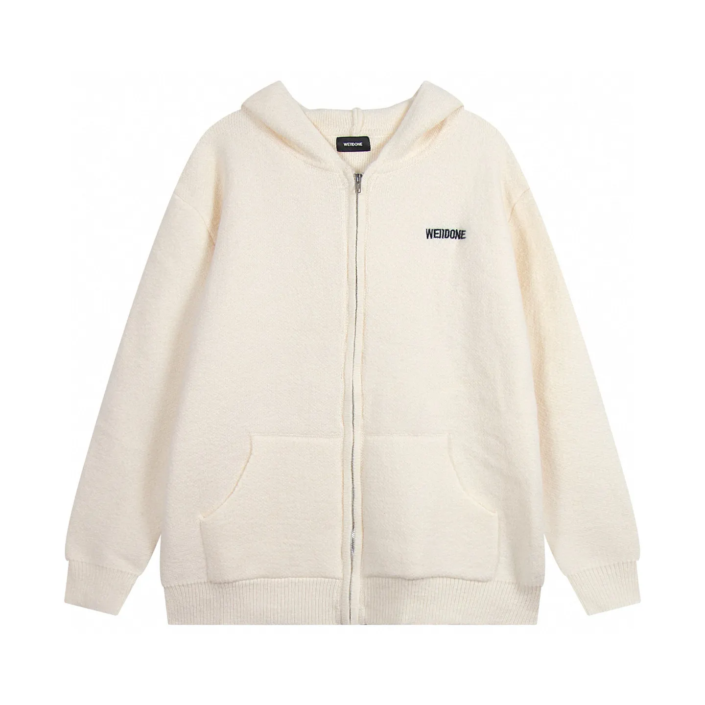 Logo Embroidered Zip-Up Knit Hoodie D19011443 — view 4