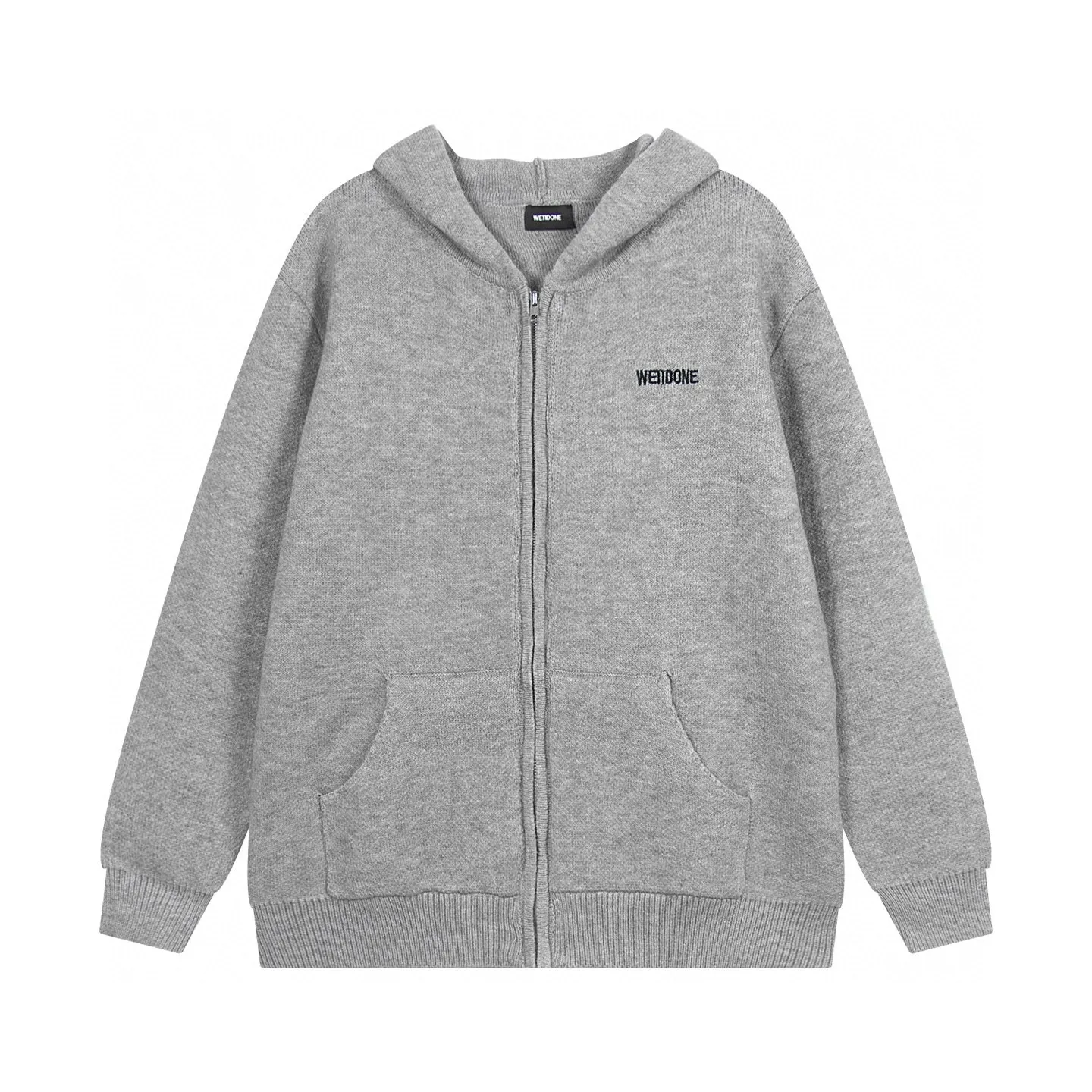 Logo Embroidered Zip-Up Knit Cardigan D19011442 — view 4