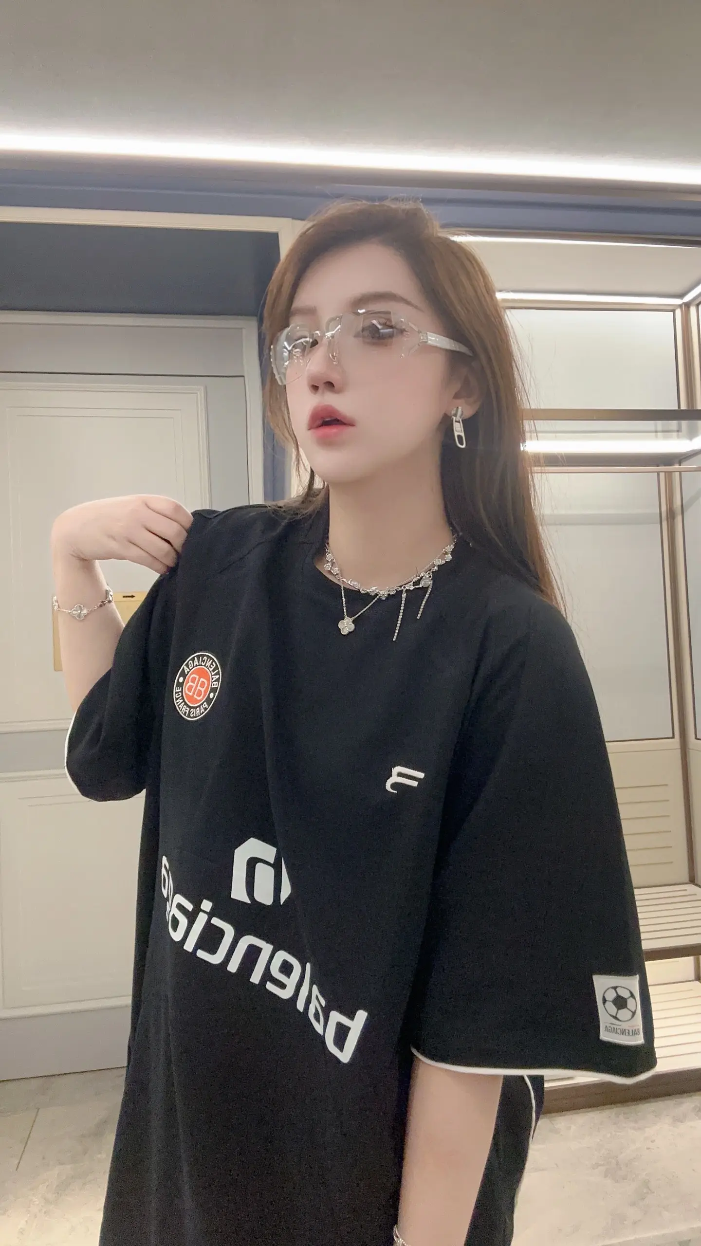 Logo-Print Jersey Soccer T-Shirt D19011447 — view 2