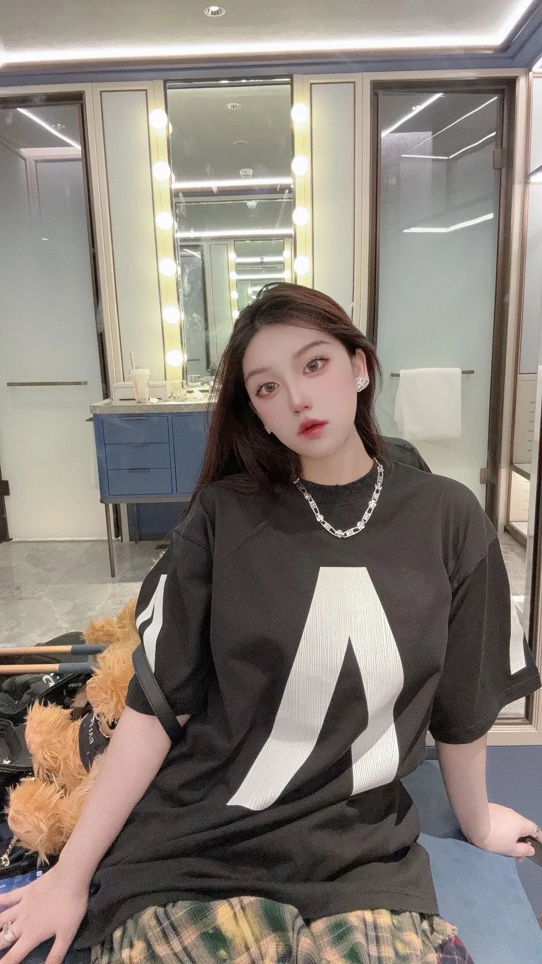 Logo Print Oversized T-Shirt D14011432