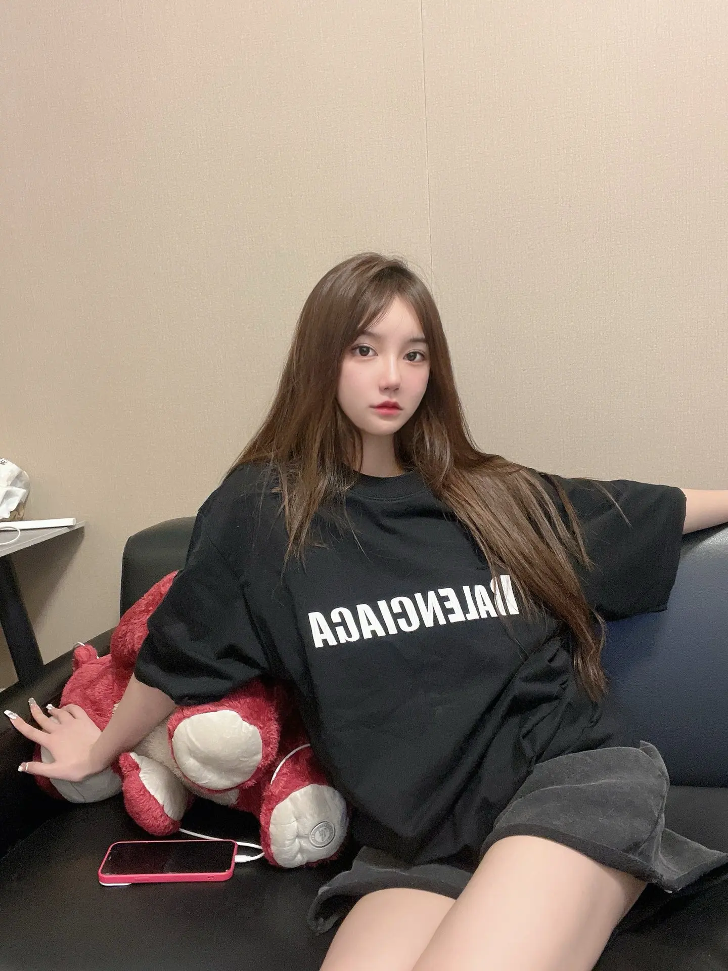 Logo Print Oversized Cotton T-Shirt D14011433
