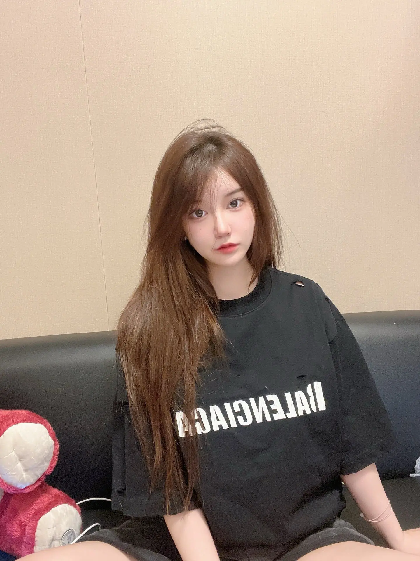 Logo Print Oversized Cotton T-Shirt D14011433 — view 2