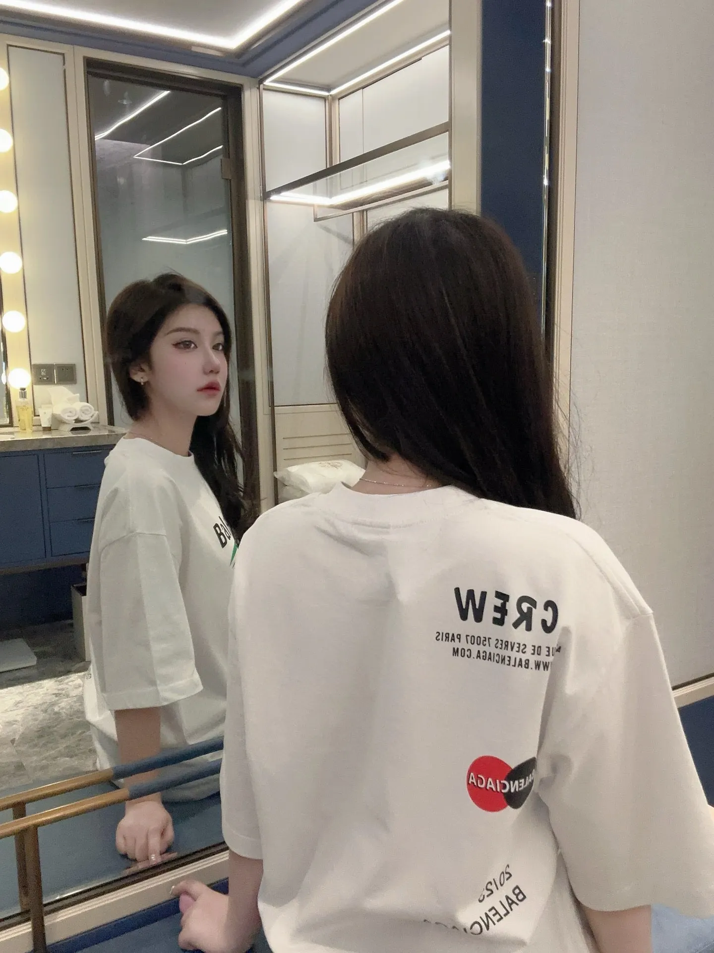 Logo Print Cotton T-Shirt D14011435 — view 2