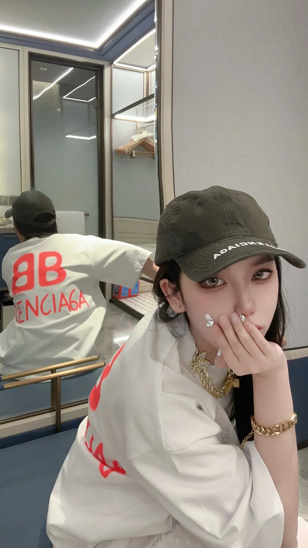 Logo Print Oversized T-Shirt D14011434