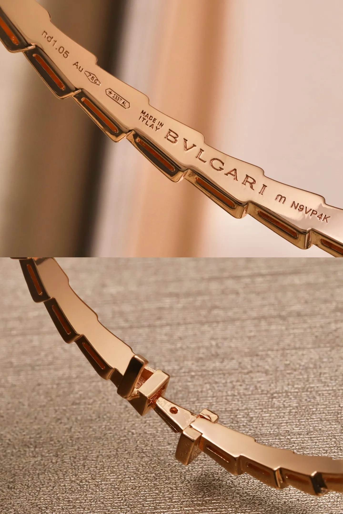 Serpenti Viper Mother-of-Pearl Bangle D27517386 — view 7