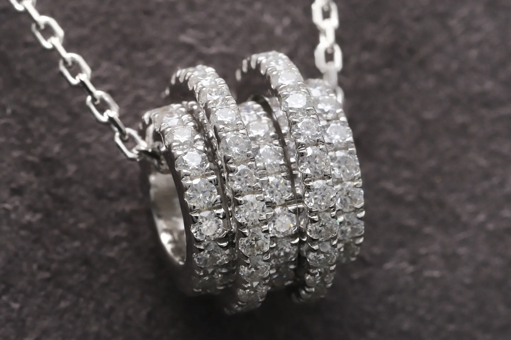 Cylinder Pendant Choker Necklace (Sterling Silver) D36516955 — view 3