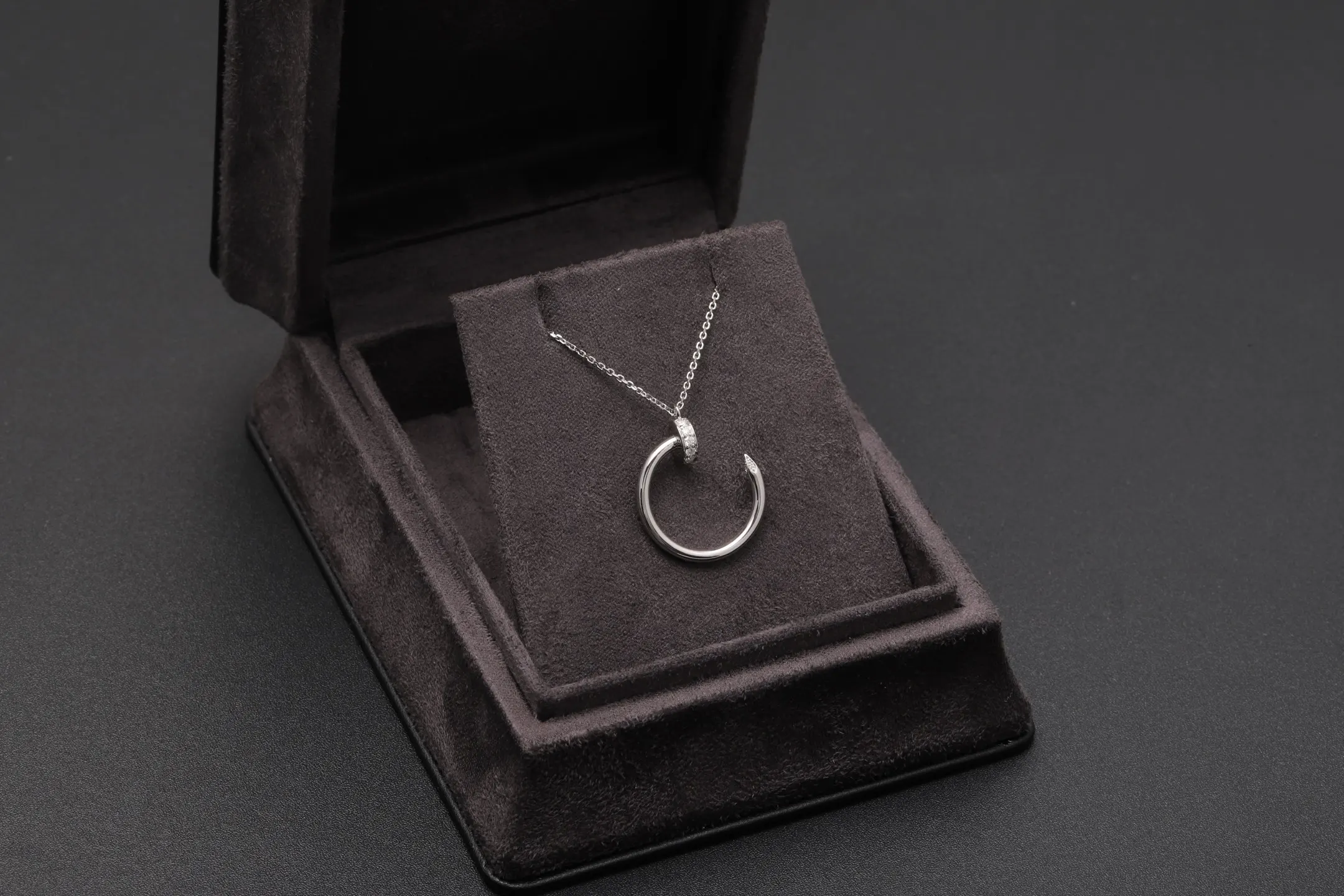 Juste un Clou Inspired Nail Pendant Necklace (Sterling Silver) D23016862 — view 2