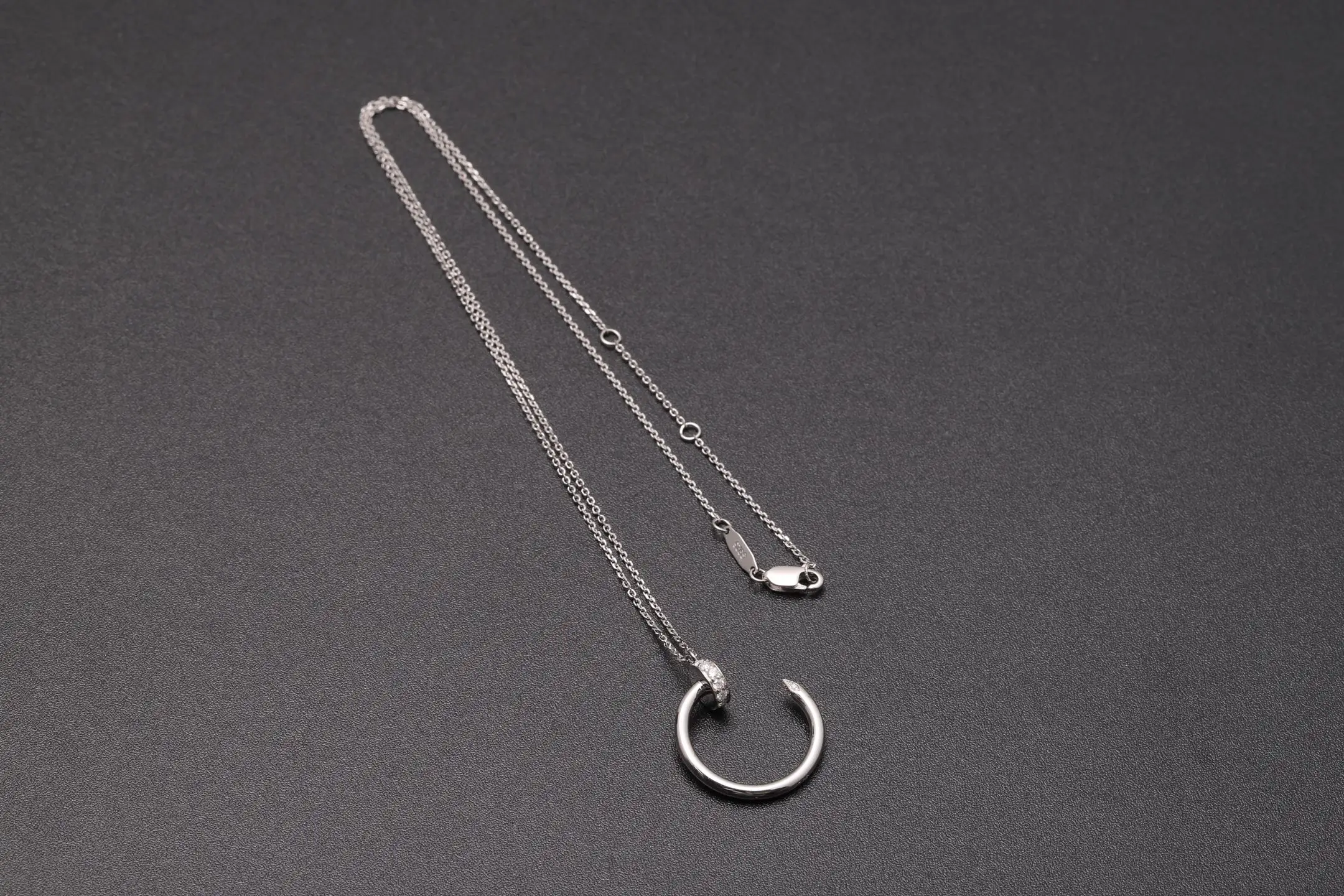 Juste un Clou Inspired Nail Pendant Necklace (Sterling Silver) D23016862 — view 7