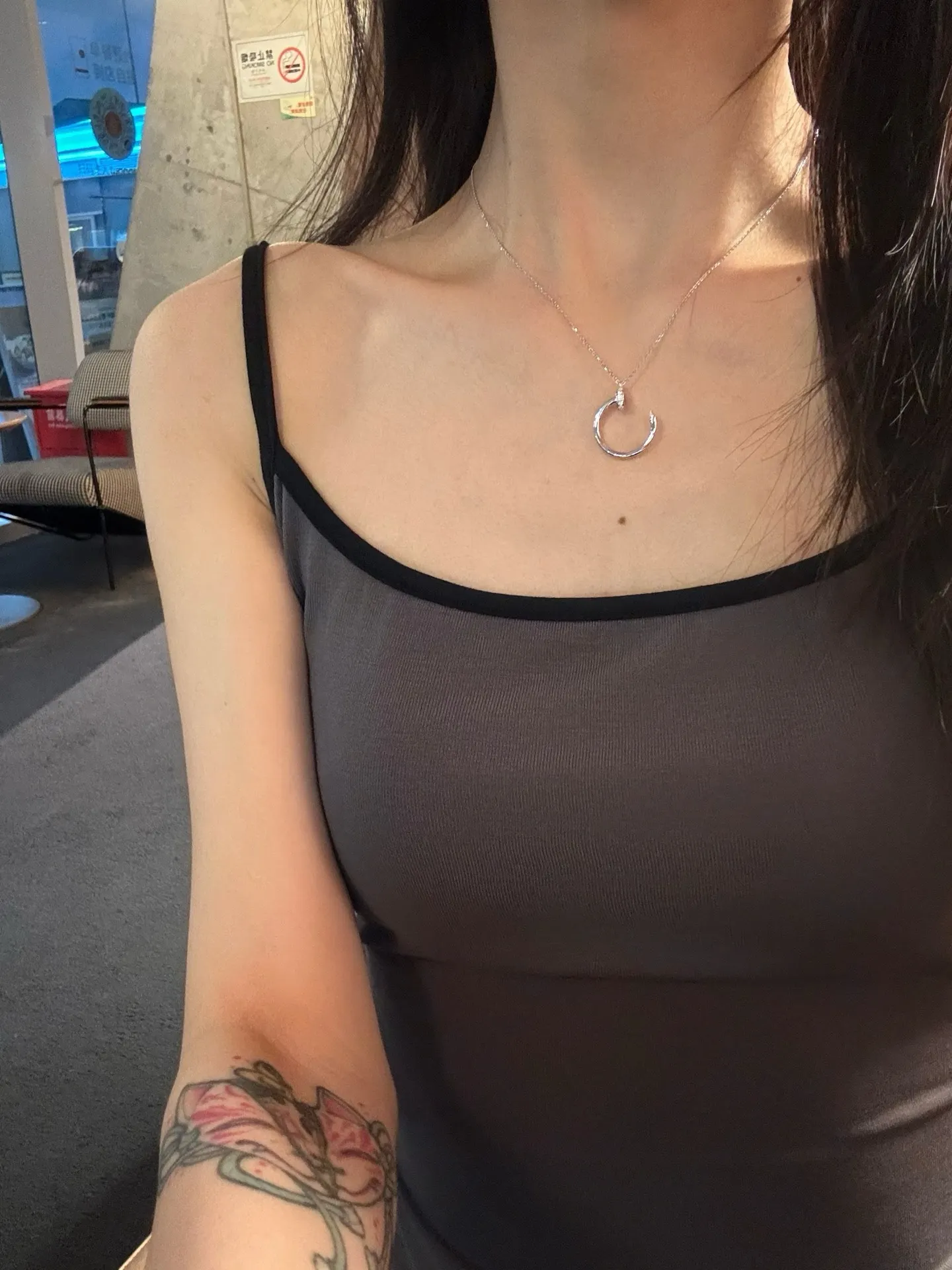 Juste un Clou Inspired Nail Pendant Necklace (Sterling Silver) D23016862 — view 8