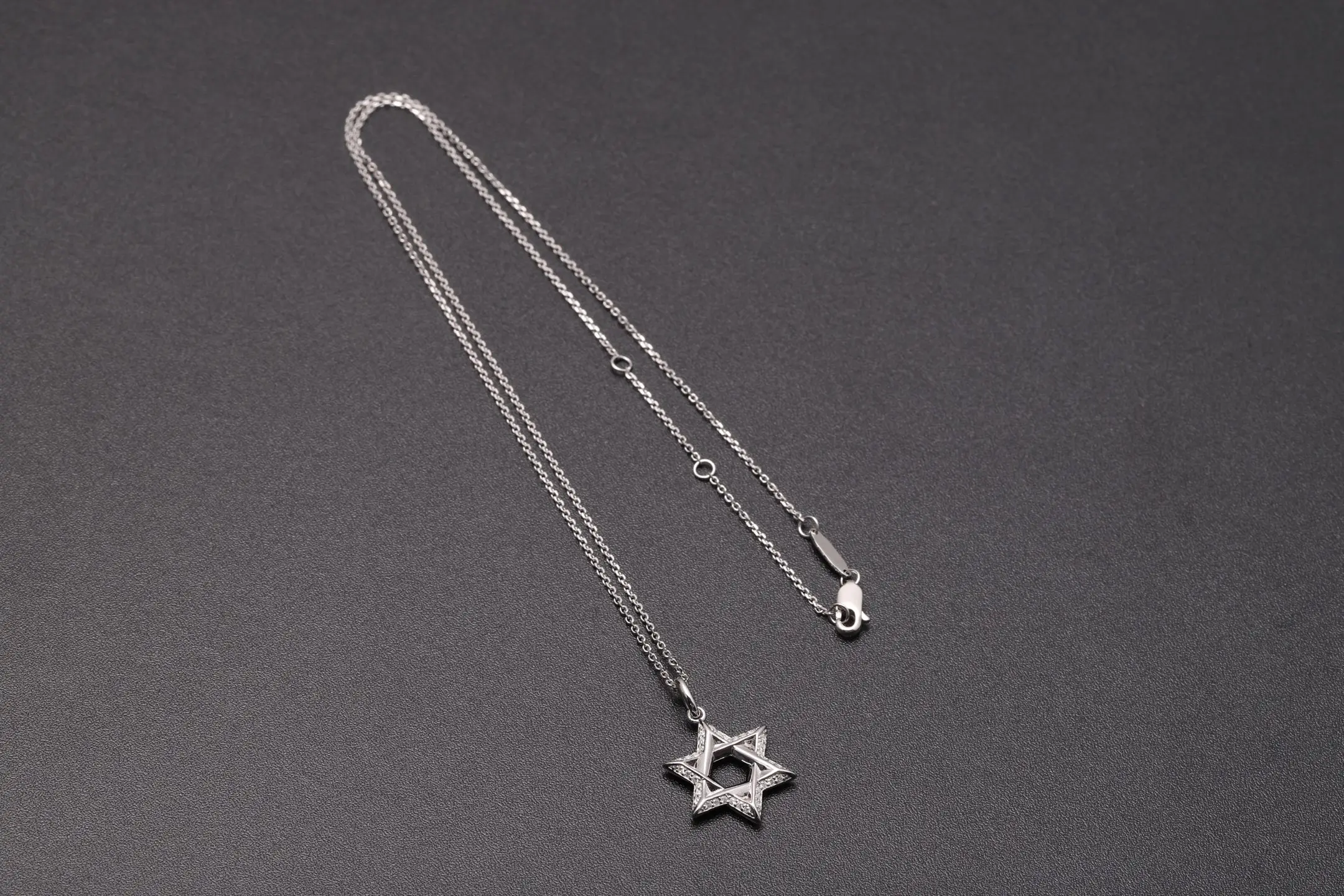 Chrome Hearts Star of David Moissanite Necklace (Sterling Silver) D25516872 — view 8