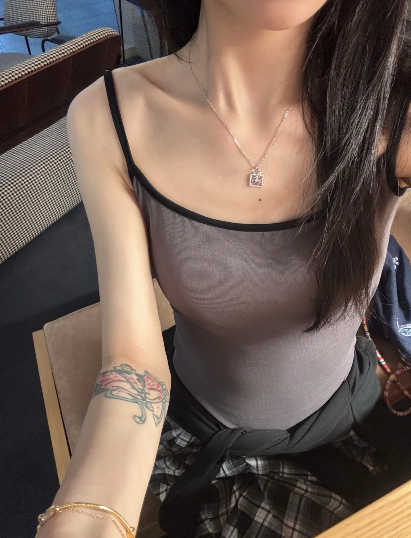 Chrome Hearts Cross Square Pendant Necklace (Sterling Silver) D23016811 — view 9