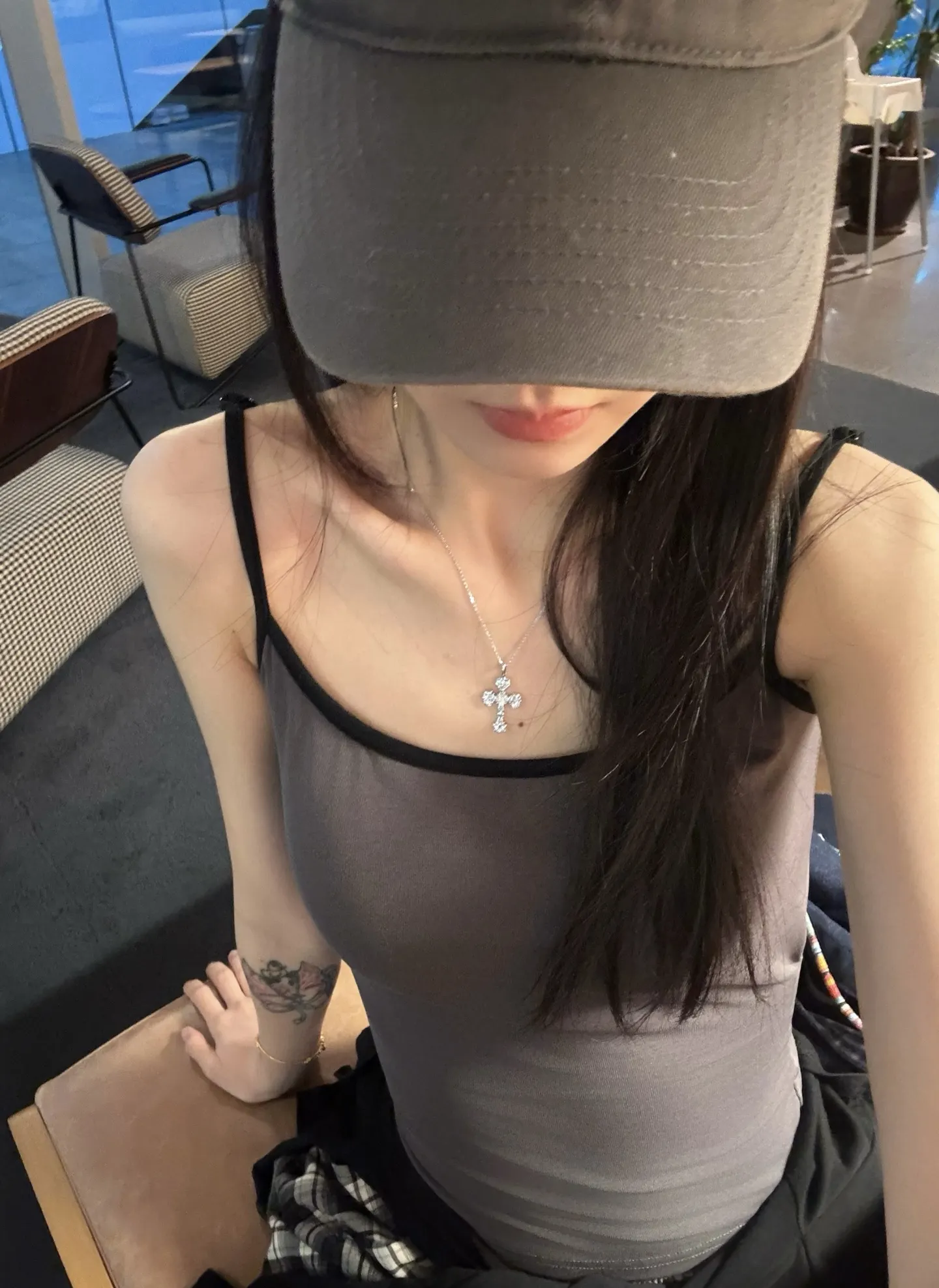 Chrome Hearts Filigree Cross Moissanite Necklace (Sterling Silver) D27016812 — view 10