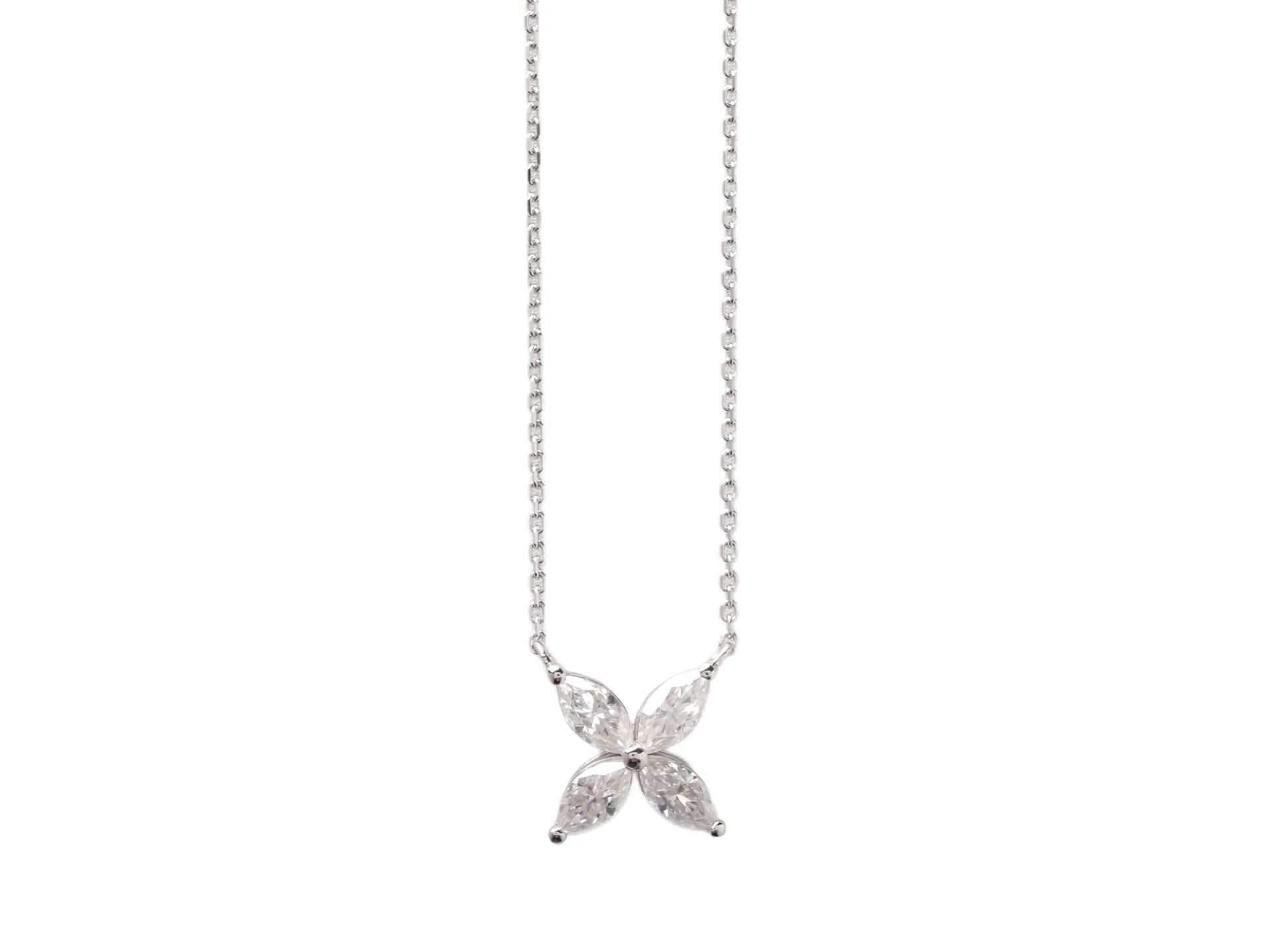 Butterfly Moissanite Pendant Necklace (Sterling Silver) D21016920