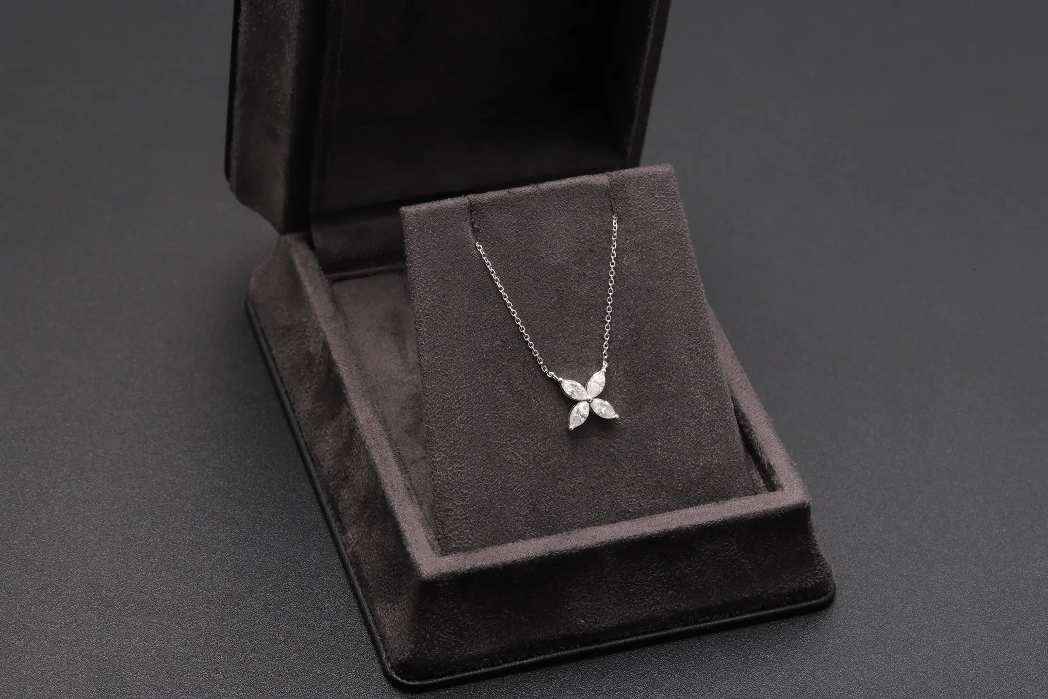 Butterfly Moissanite Pendant Necklace (Sterling Silver) D21016920 — view 2