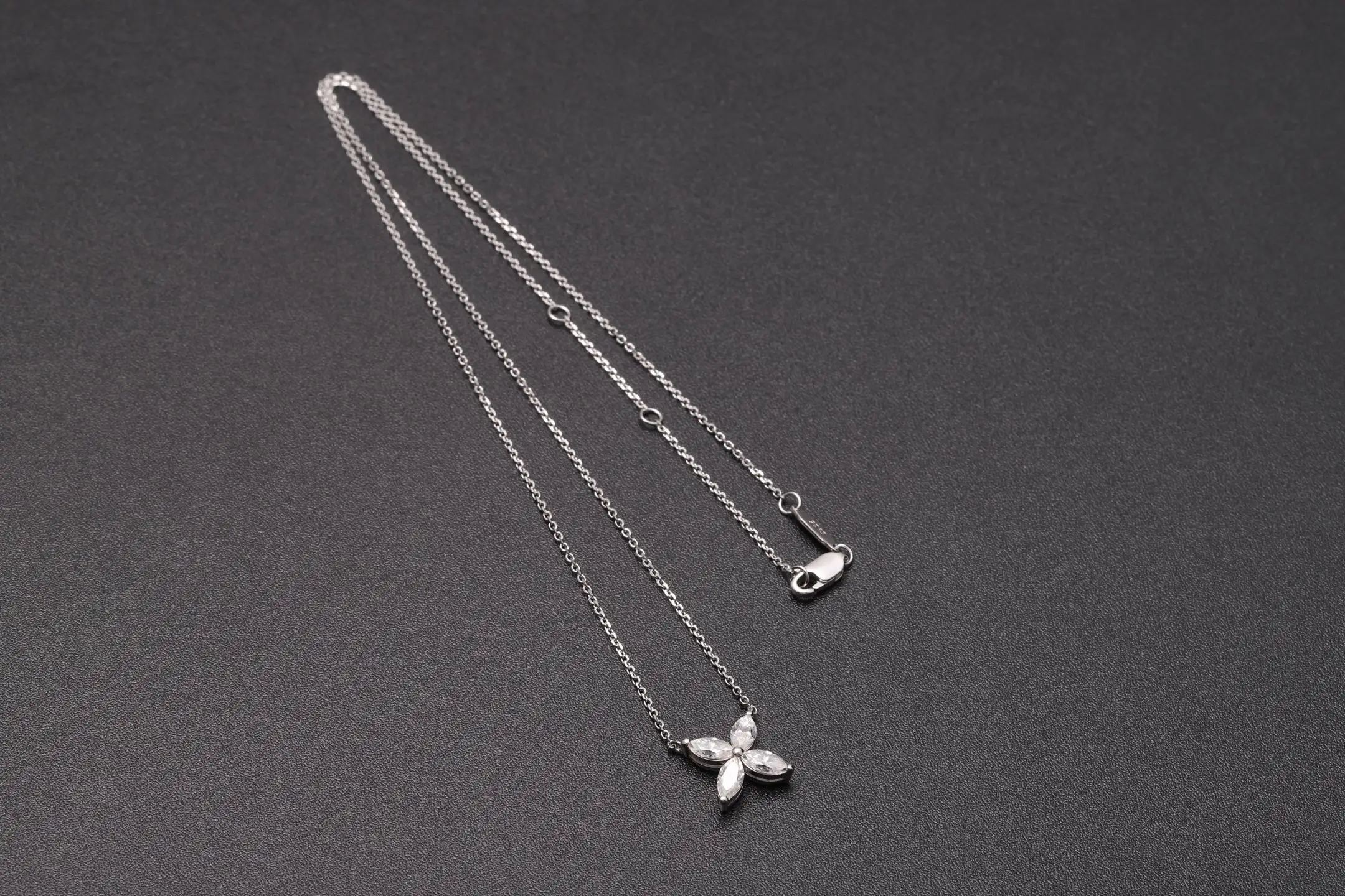 Butterfly Moissanite Pendant Necklace (Sterling Silver) D21016920 — view 8