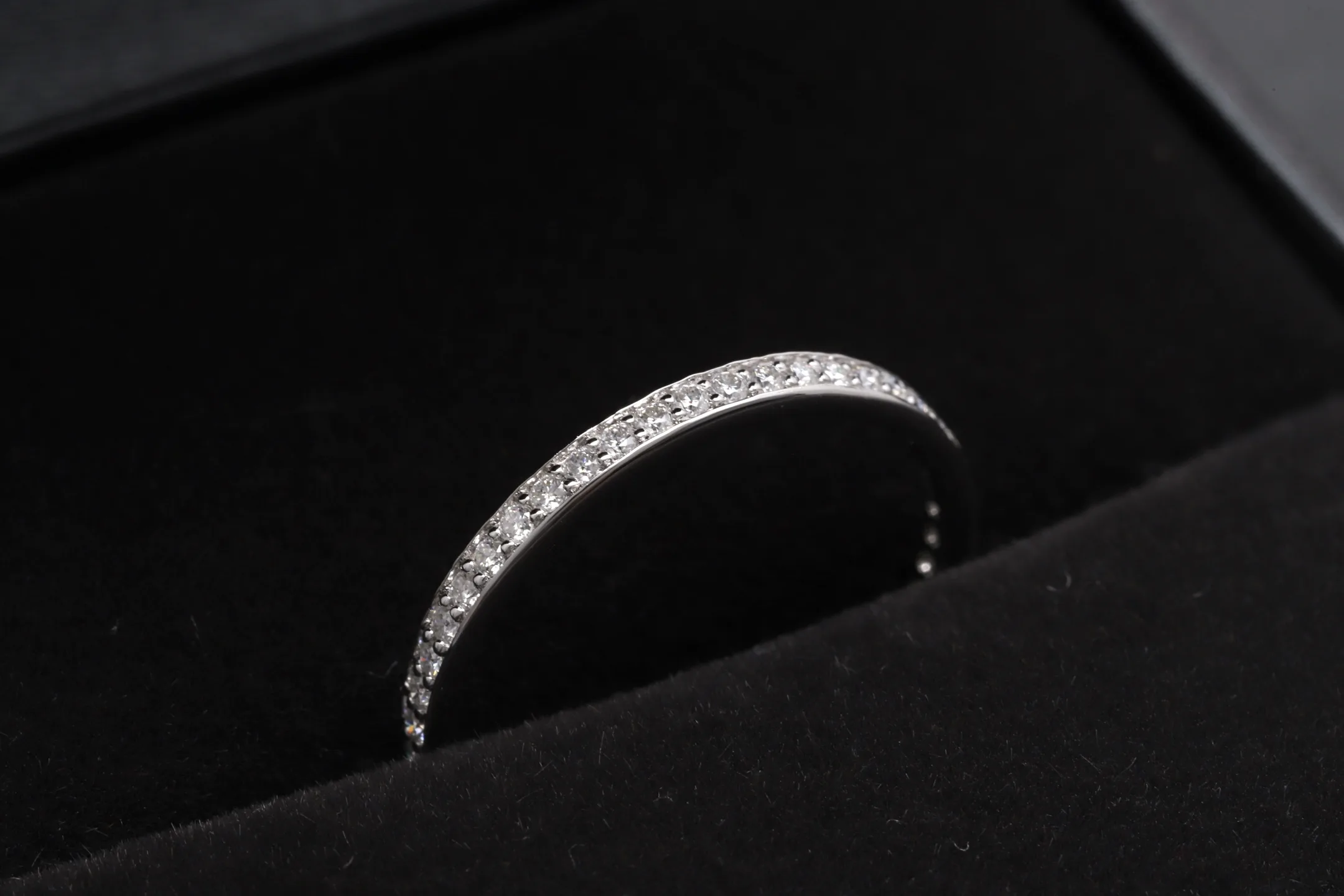 Moissanite Eternity Band (Sterling Silver) D15516551 — view 3