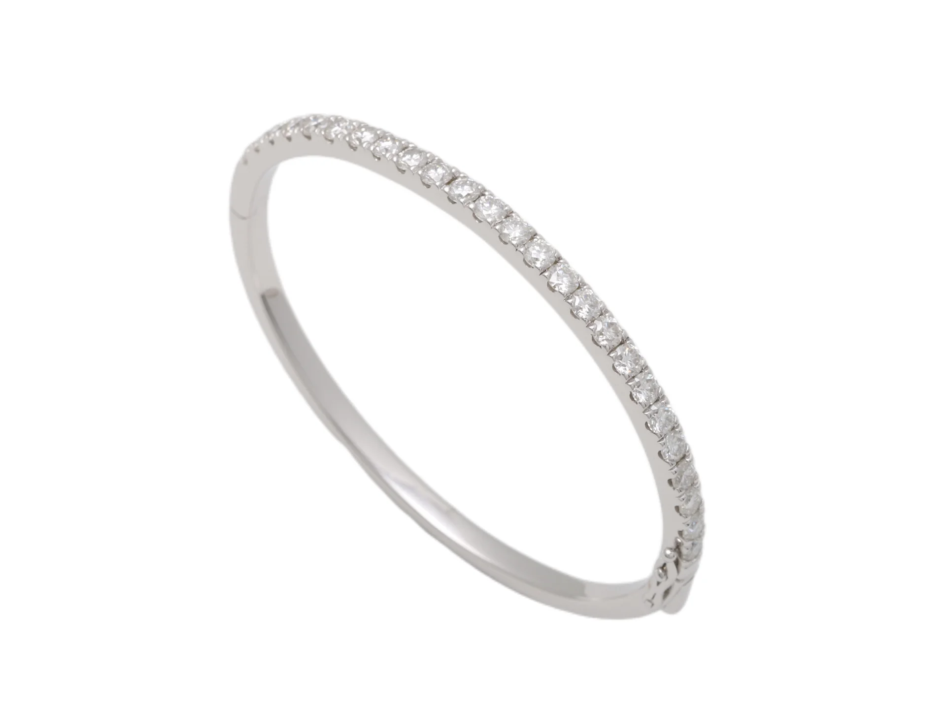 Moissanite Pavé Bangle (Sterling Silver) D97016731