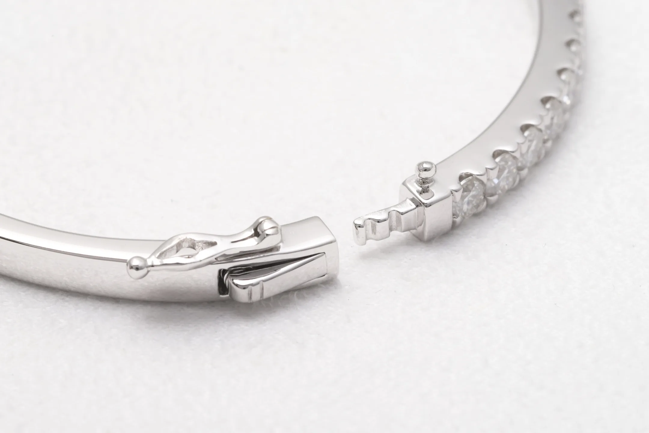 Moissanite Pavé Bangle (Sterling Silver) D97016731 — view 6