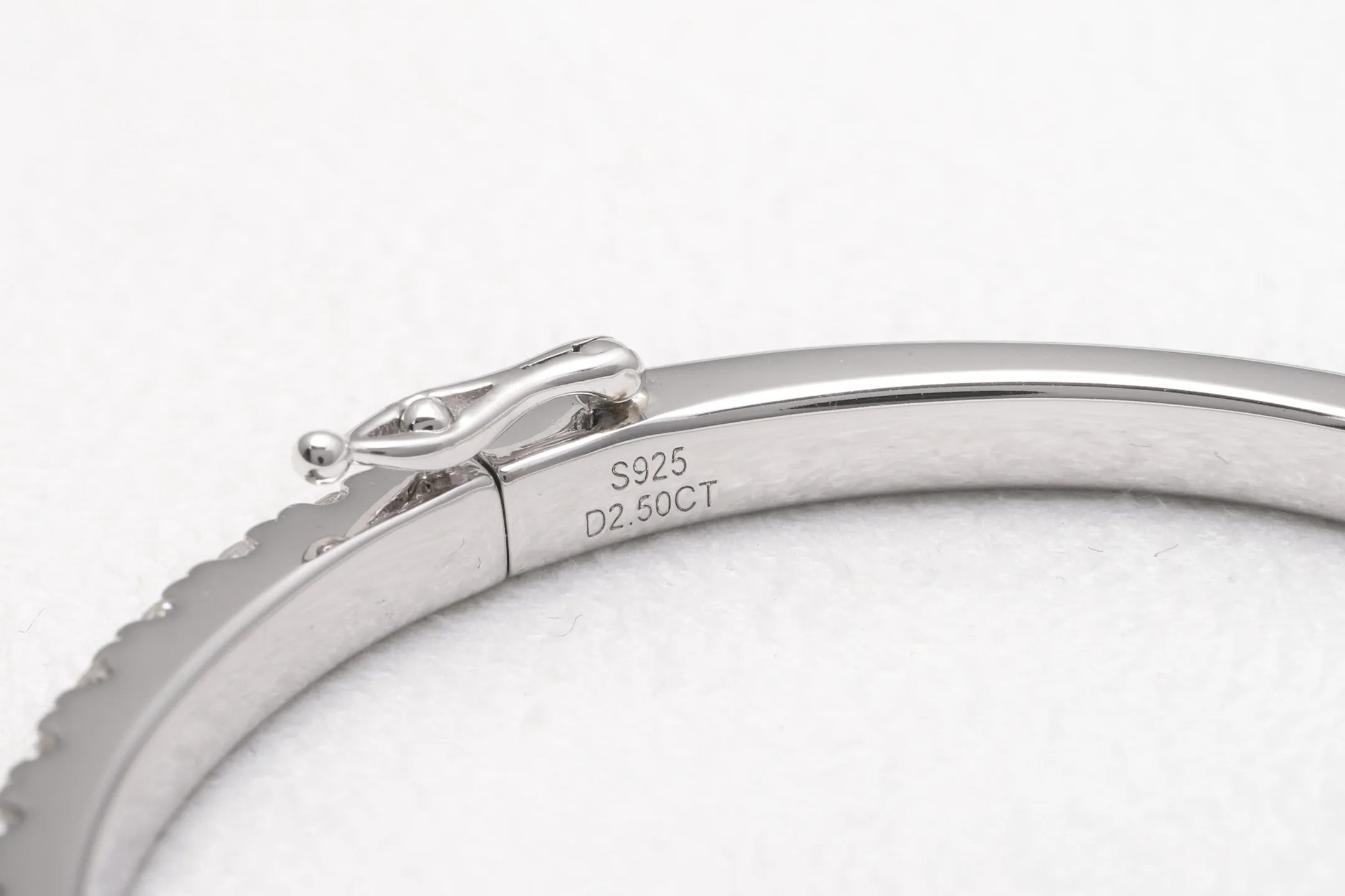 Moissanite Pavé Bangle (Sterling Silver) D97016731 — view 7