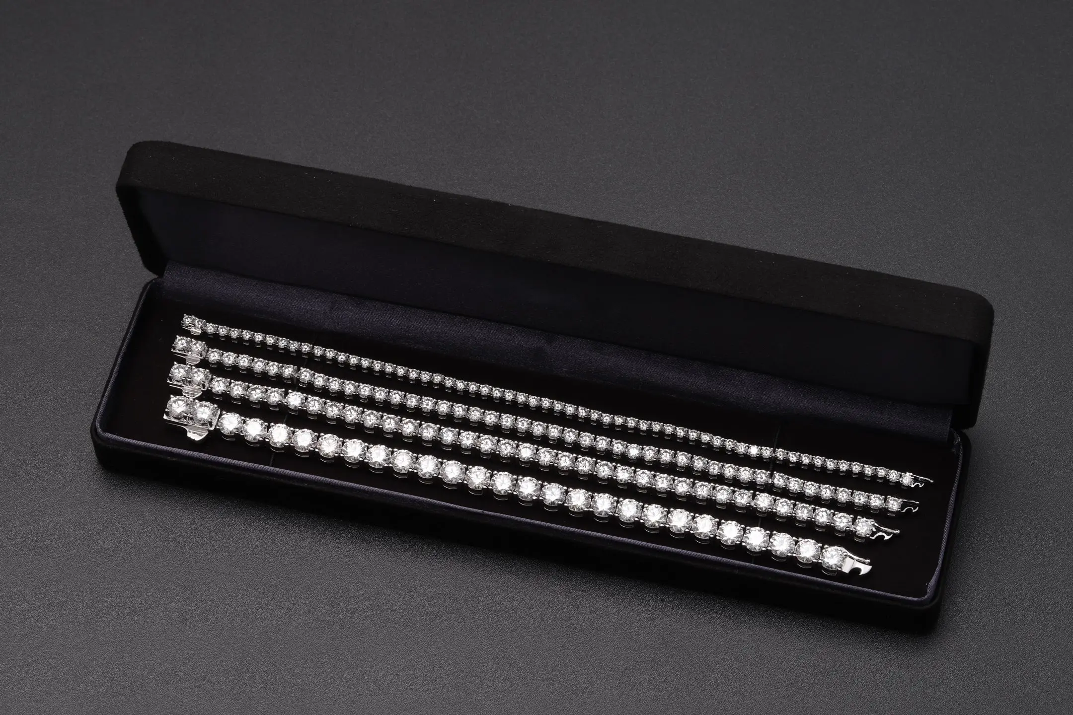 6mm Moissanite Tennis Bracelet (Sterling Silver) D260016737 — view 2